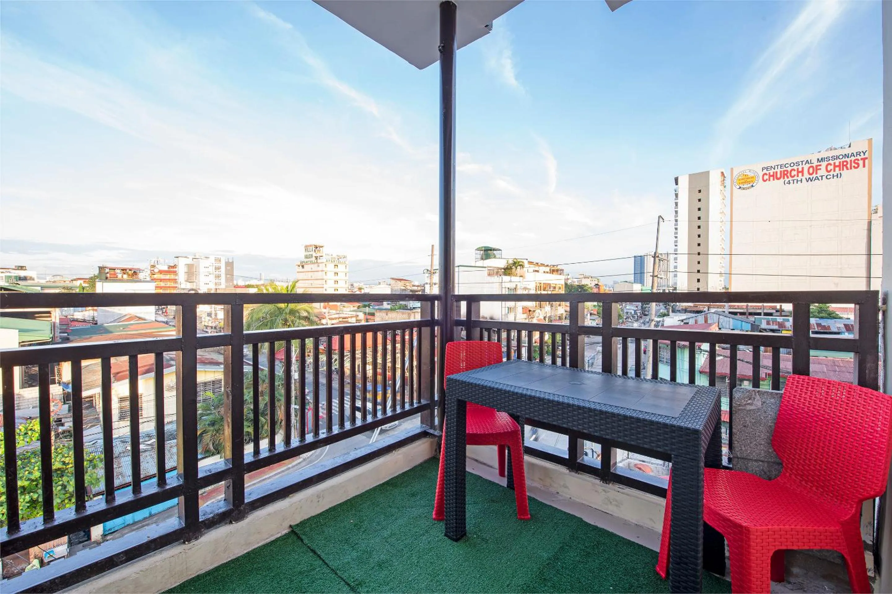 Balcony/Terrace in RedDoorz at V-Cat Apartelle Sampaloc Manila