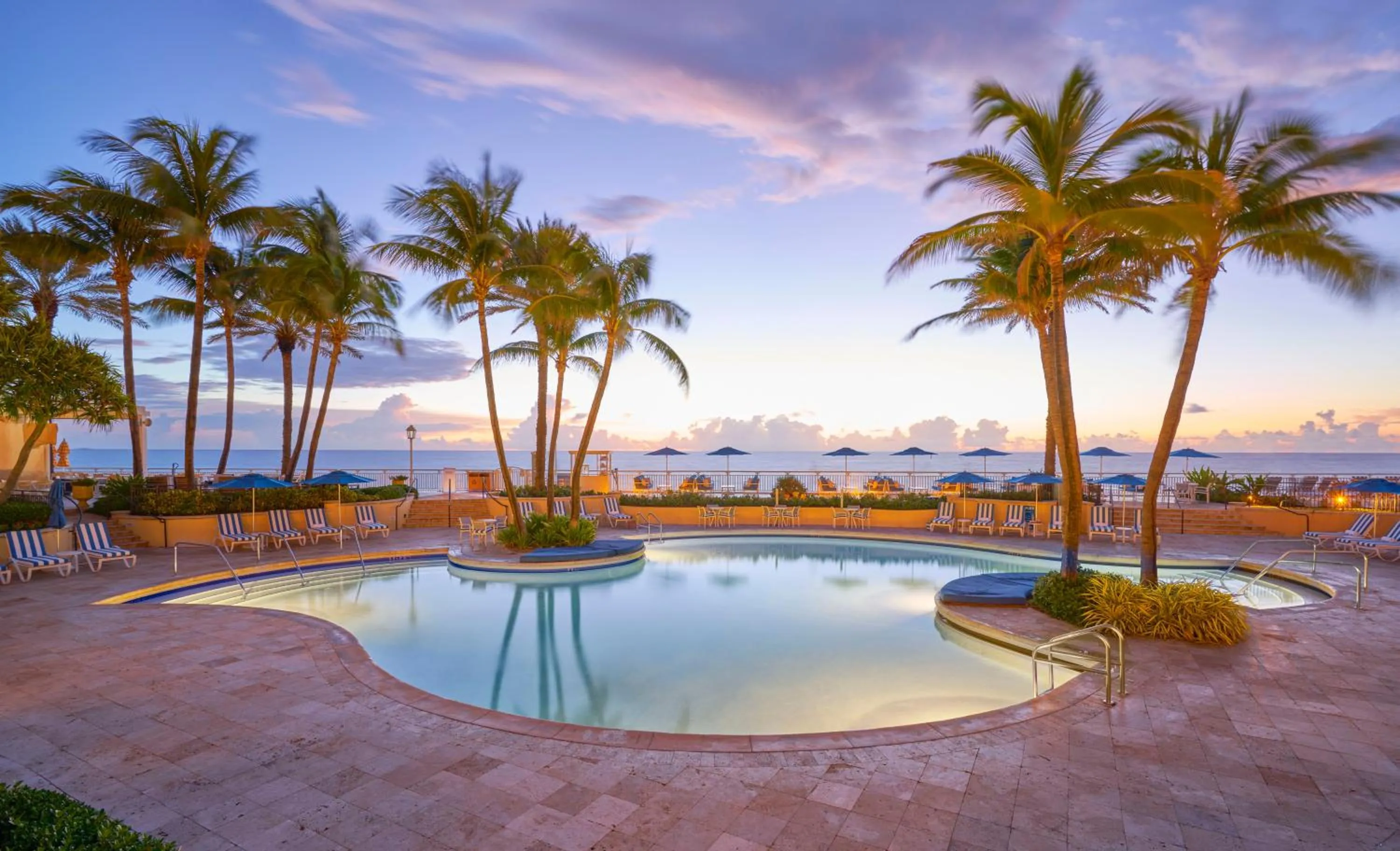 Pool view in Eau Palm Beach Resort & Spa