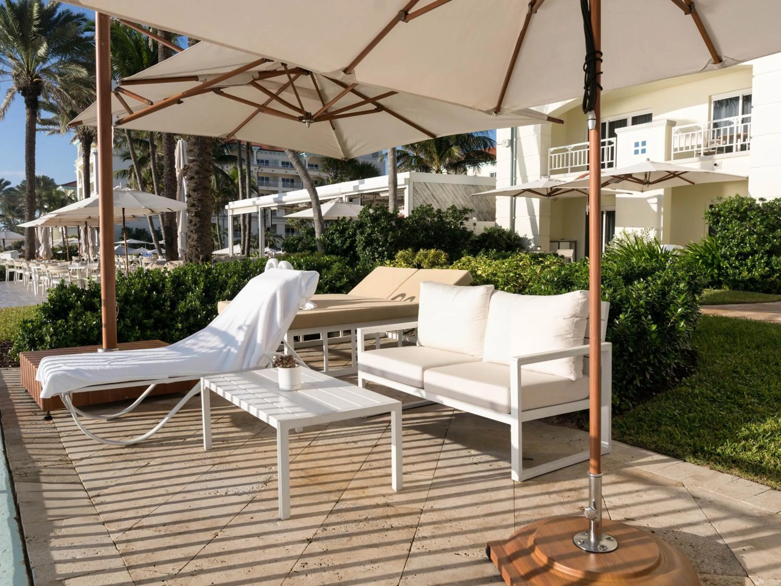 sunbed in Eau Resort & Spa