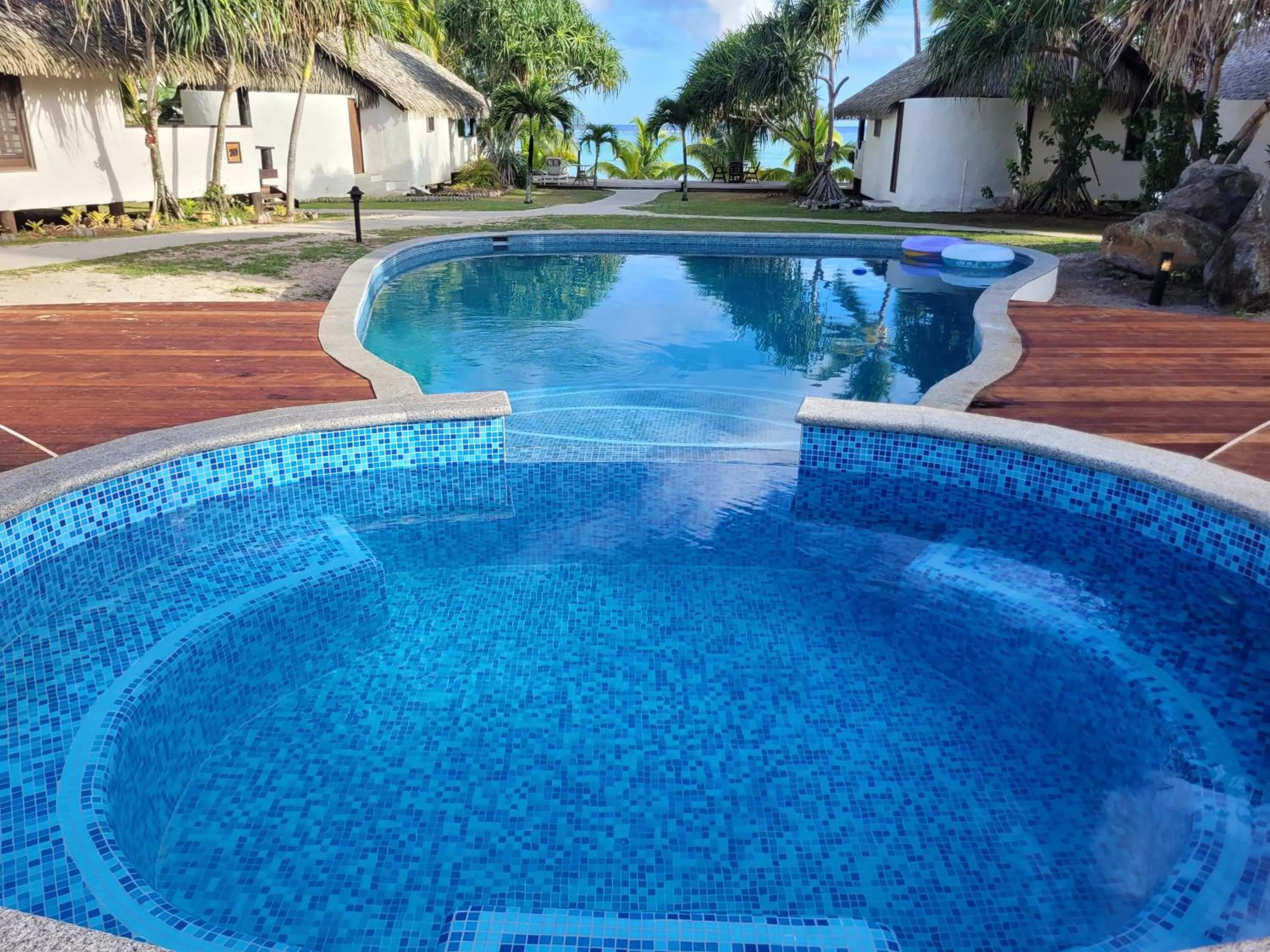 Pool view in Tamanu Beach