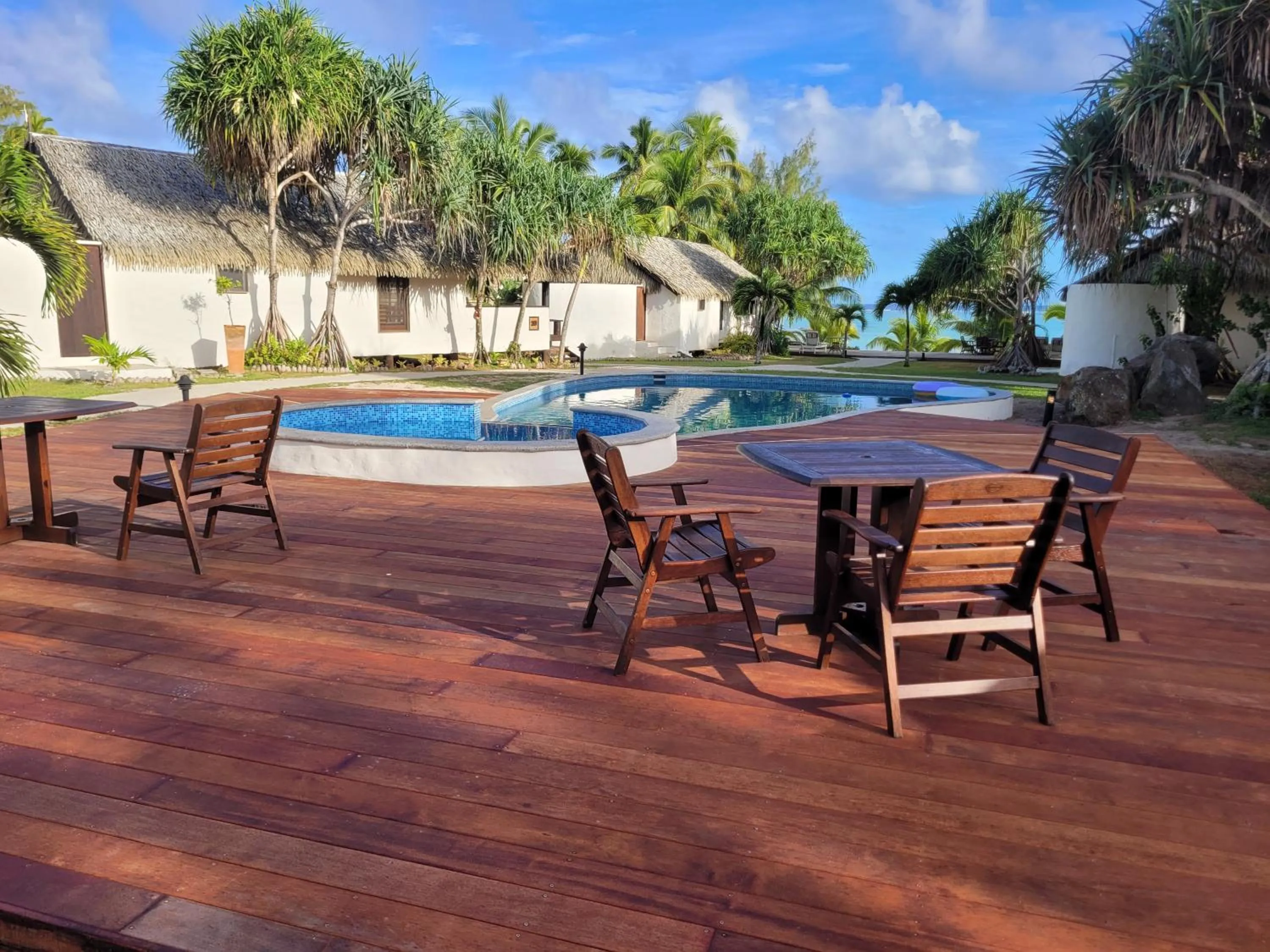 Pool view in Tamanu Beach