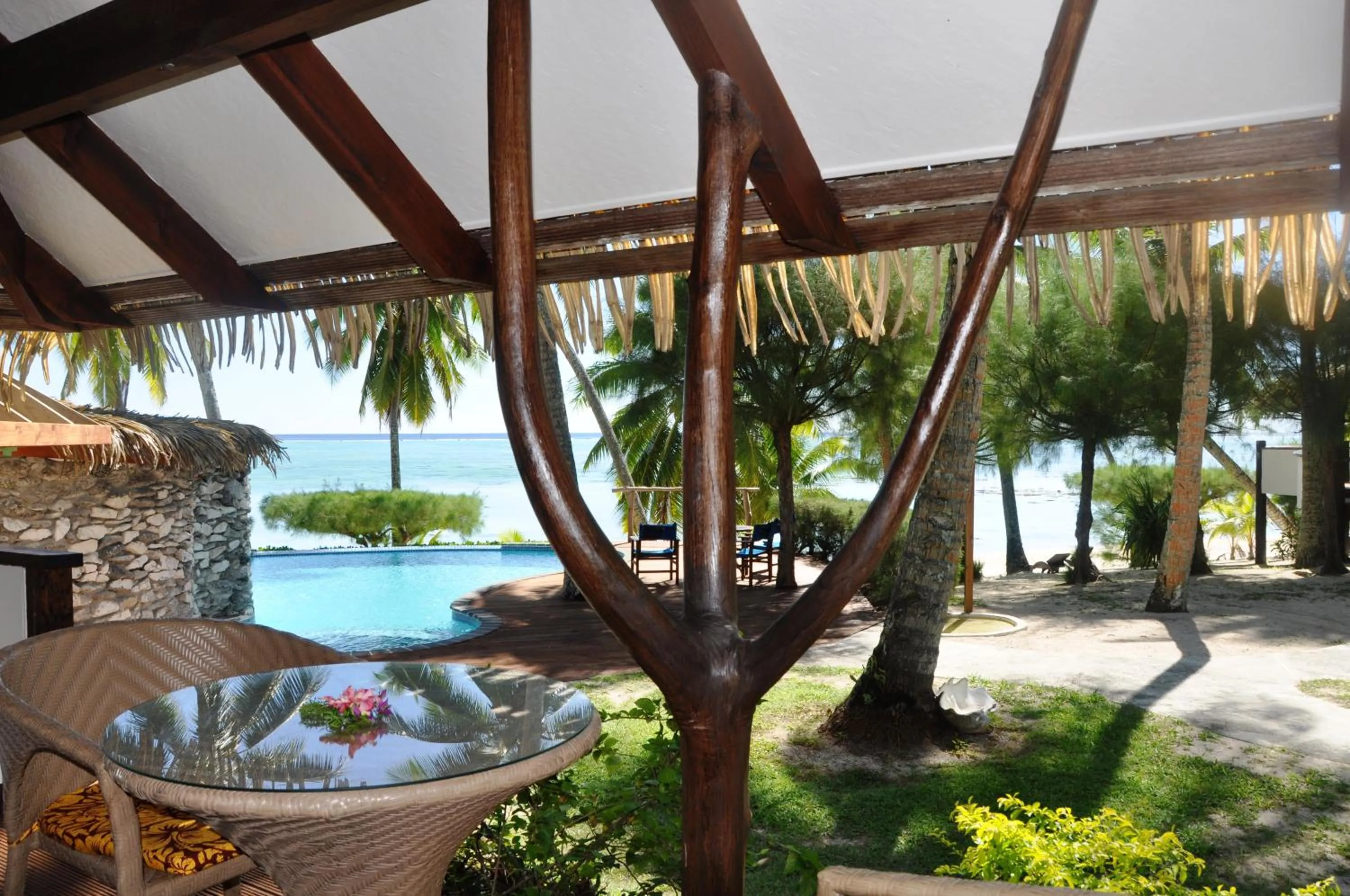 Pool view in Tamanu Beach