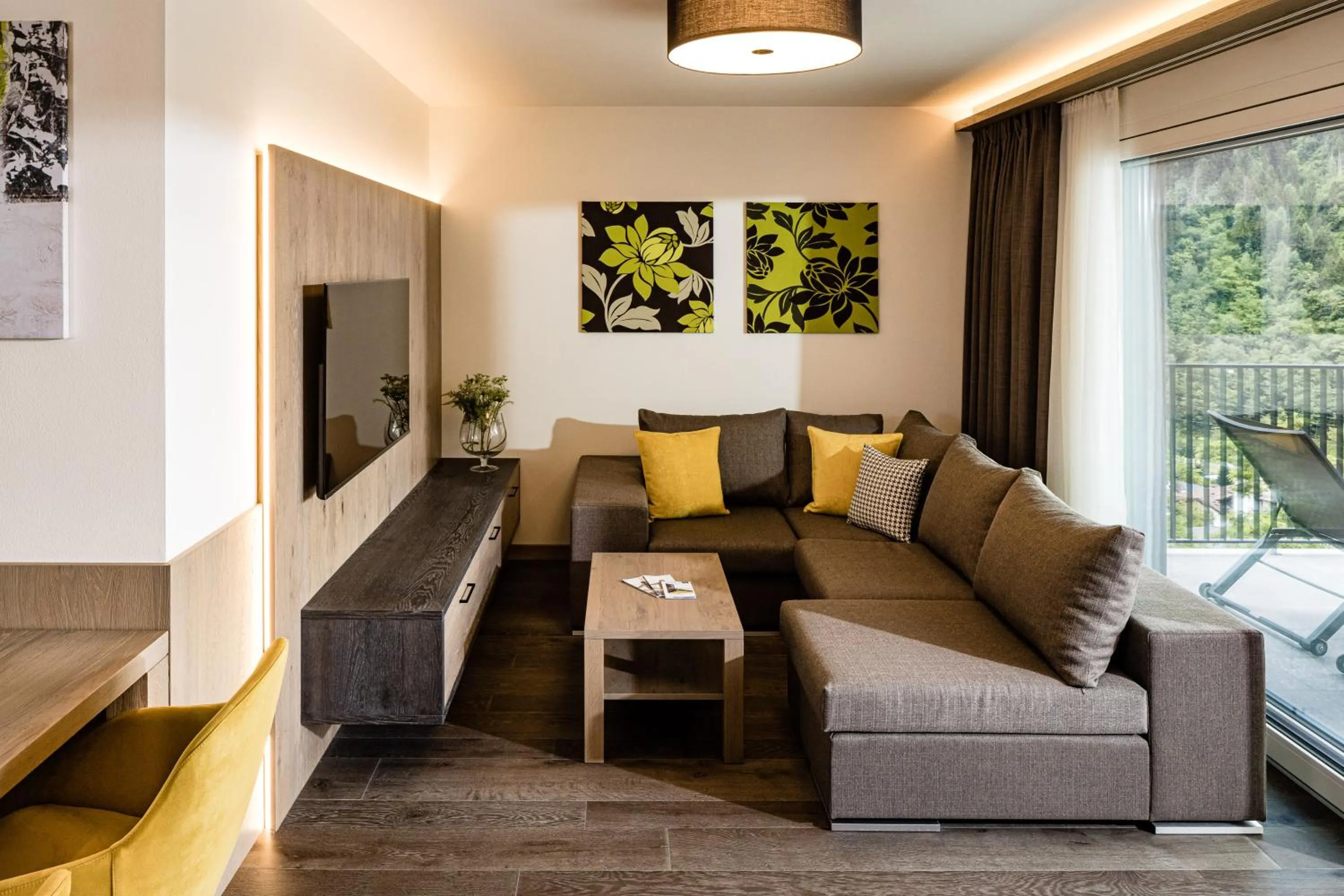 Living room in Panorama Residence Saltauserhof Resort