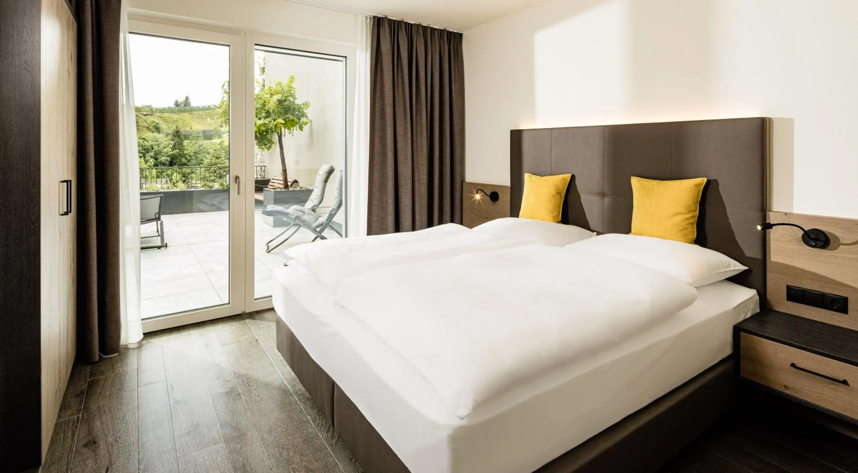 Bed in Panorama Residence Saltauserhof Resort