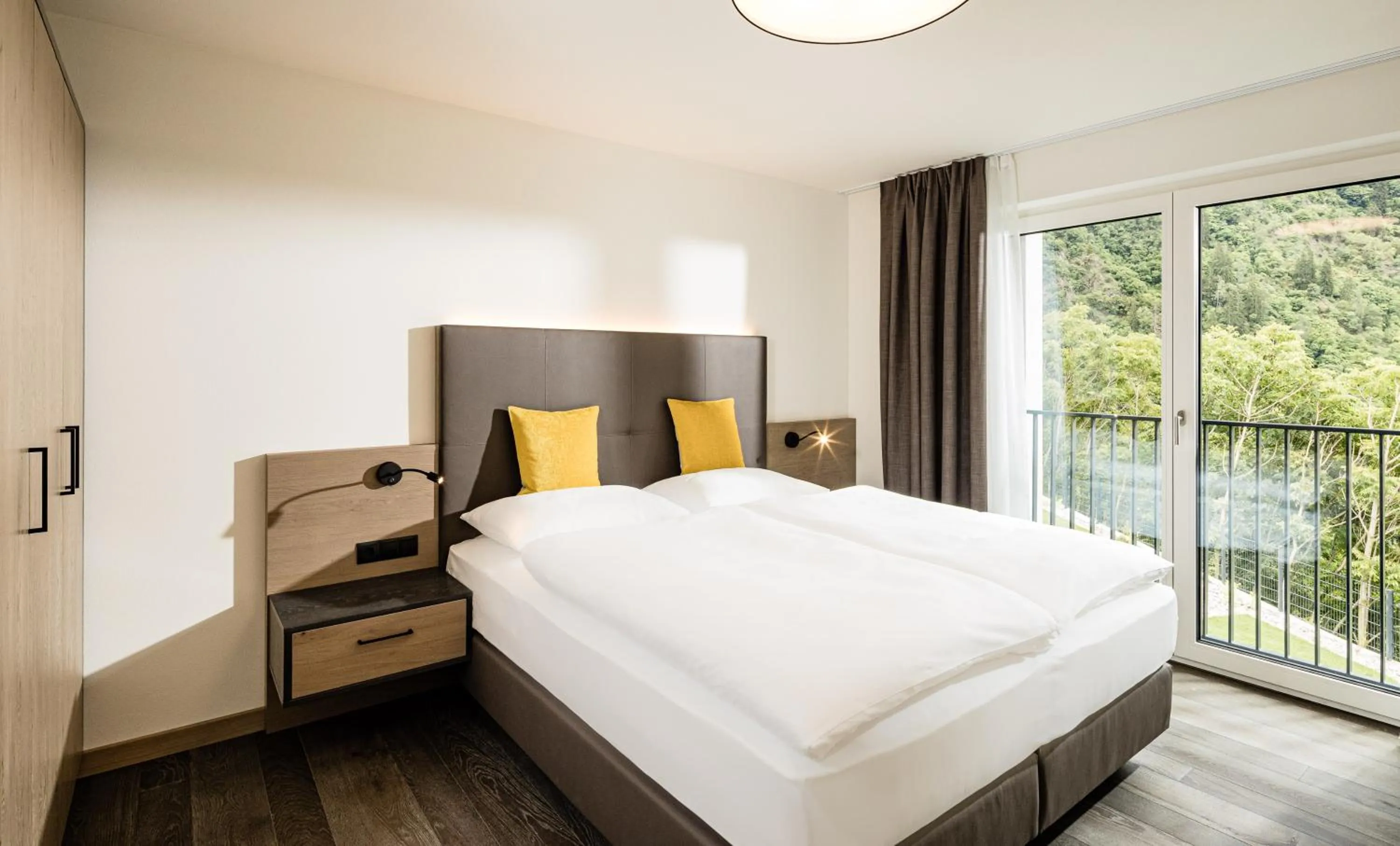 Bed in Panorama Residence Saltauserhof Resort