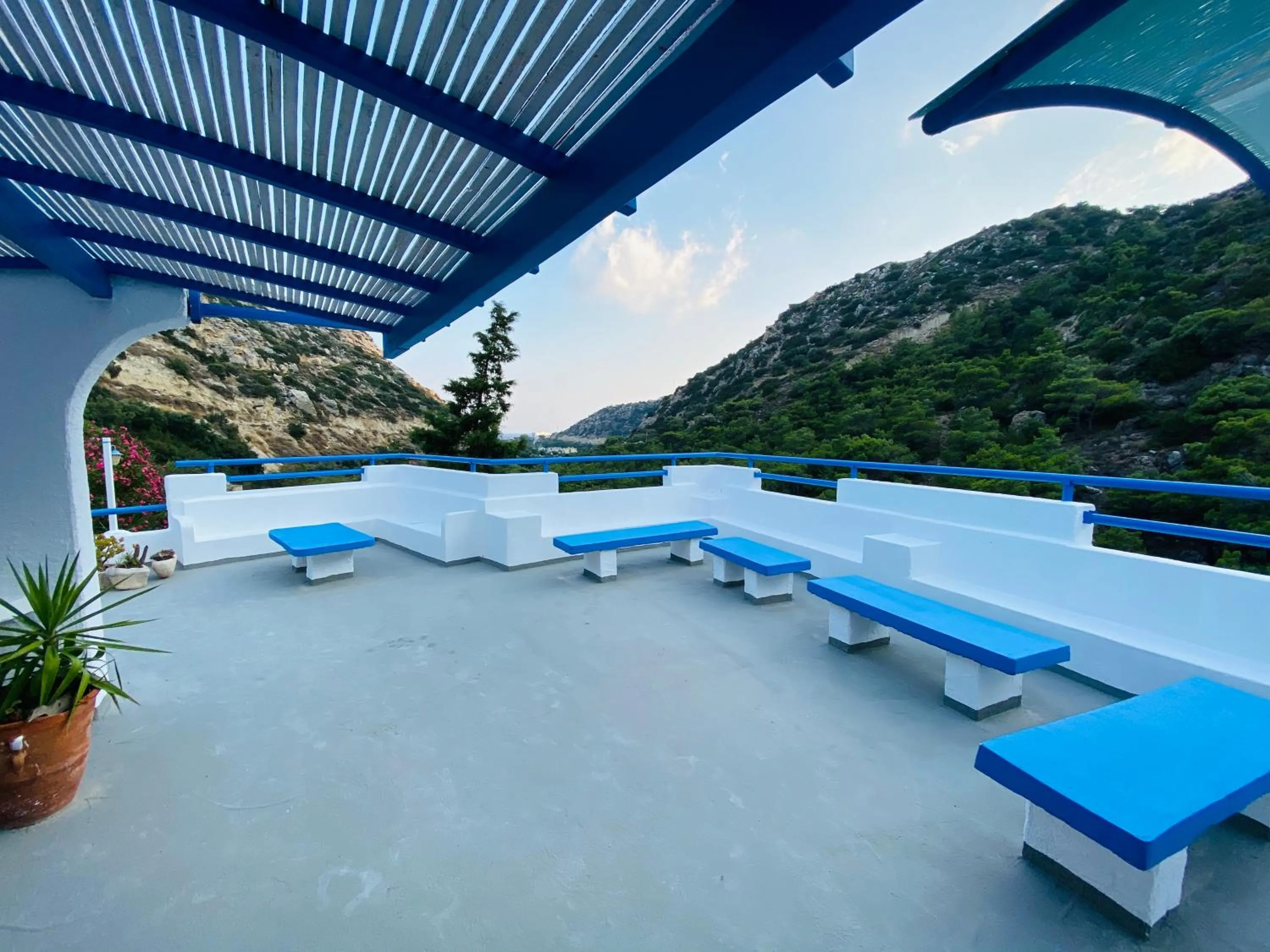 Balcony/Terrace in Oleander's Garden Traditional Cretan Cottage