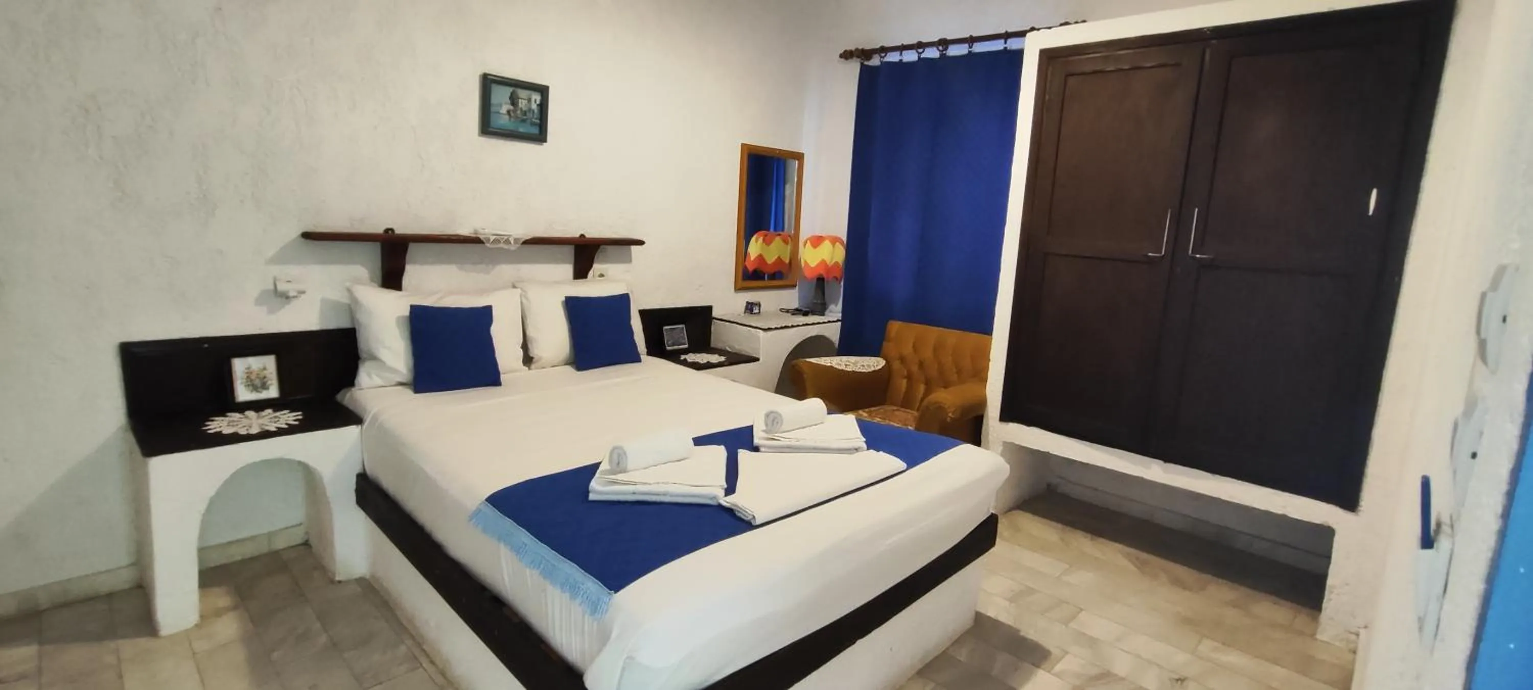 Bed in Oleander's Garden Traditional Cretan Cottage