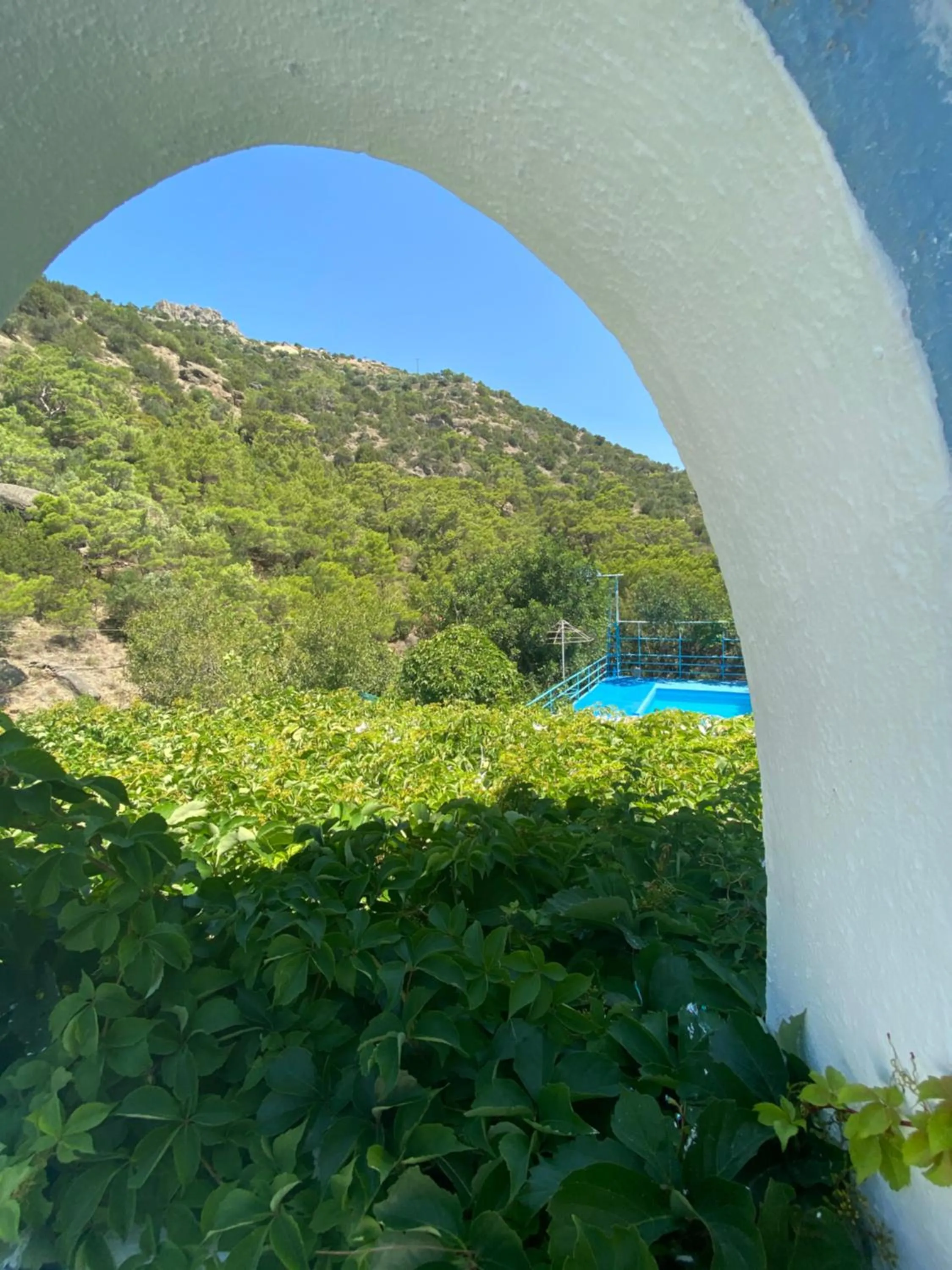 Mountain view in Oleander's Garden Traditional Cretan Cottage