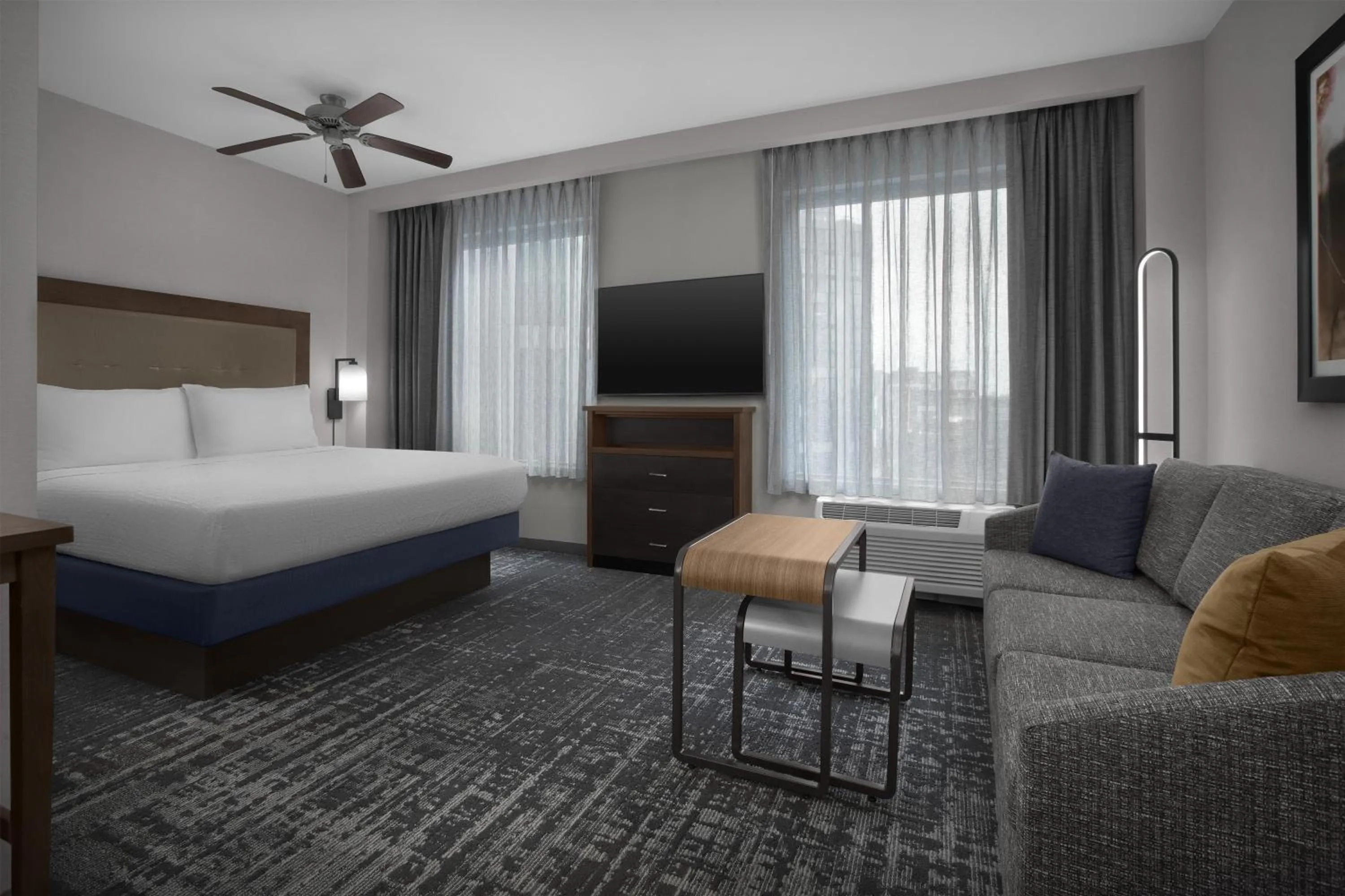 Living room, Bed in Homewood Suites by Hilton Washington DC NoMa Union Station