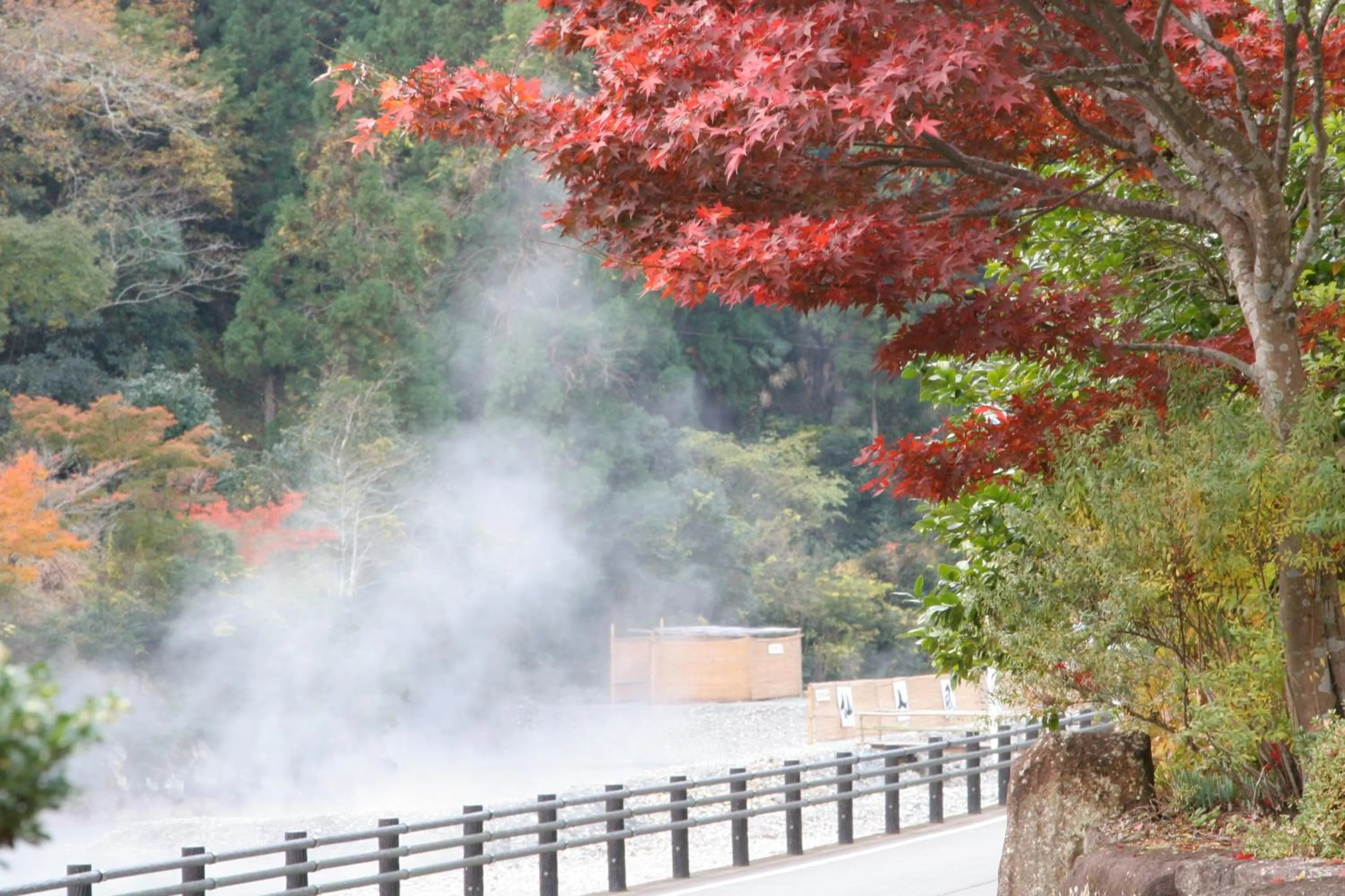 Natural landscape in Kawayu Onsen Fujiya