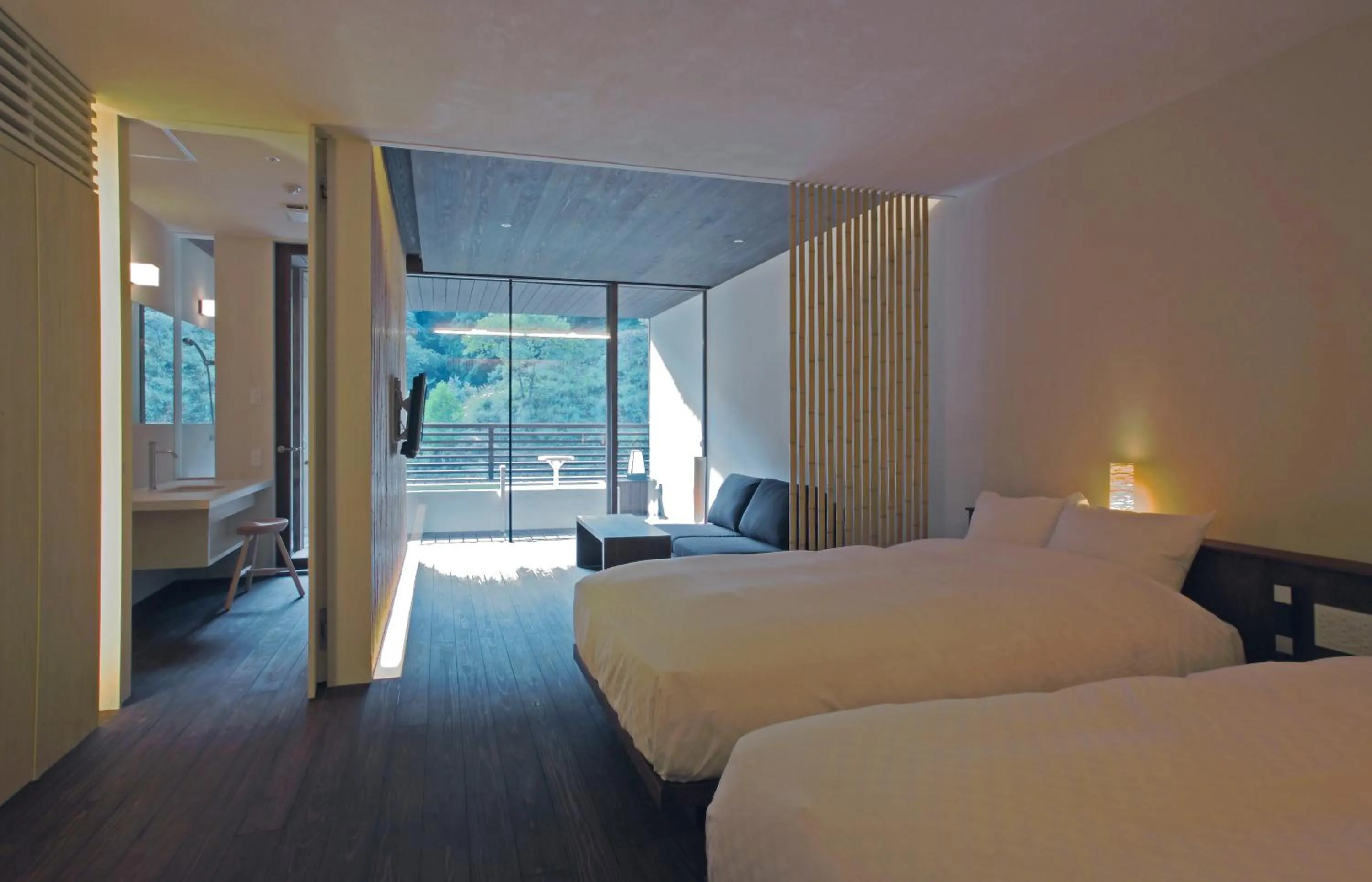 Photo of the whole room, Bed in Kawayu Onsen Fujiya