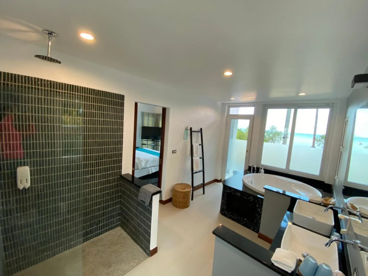 Bathroom, Bed in Krabi Beach House, SHA Extra Plus