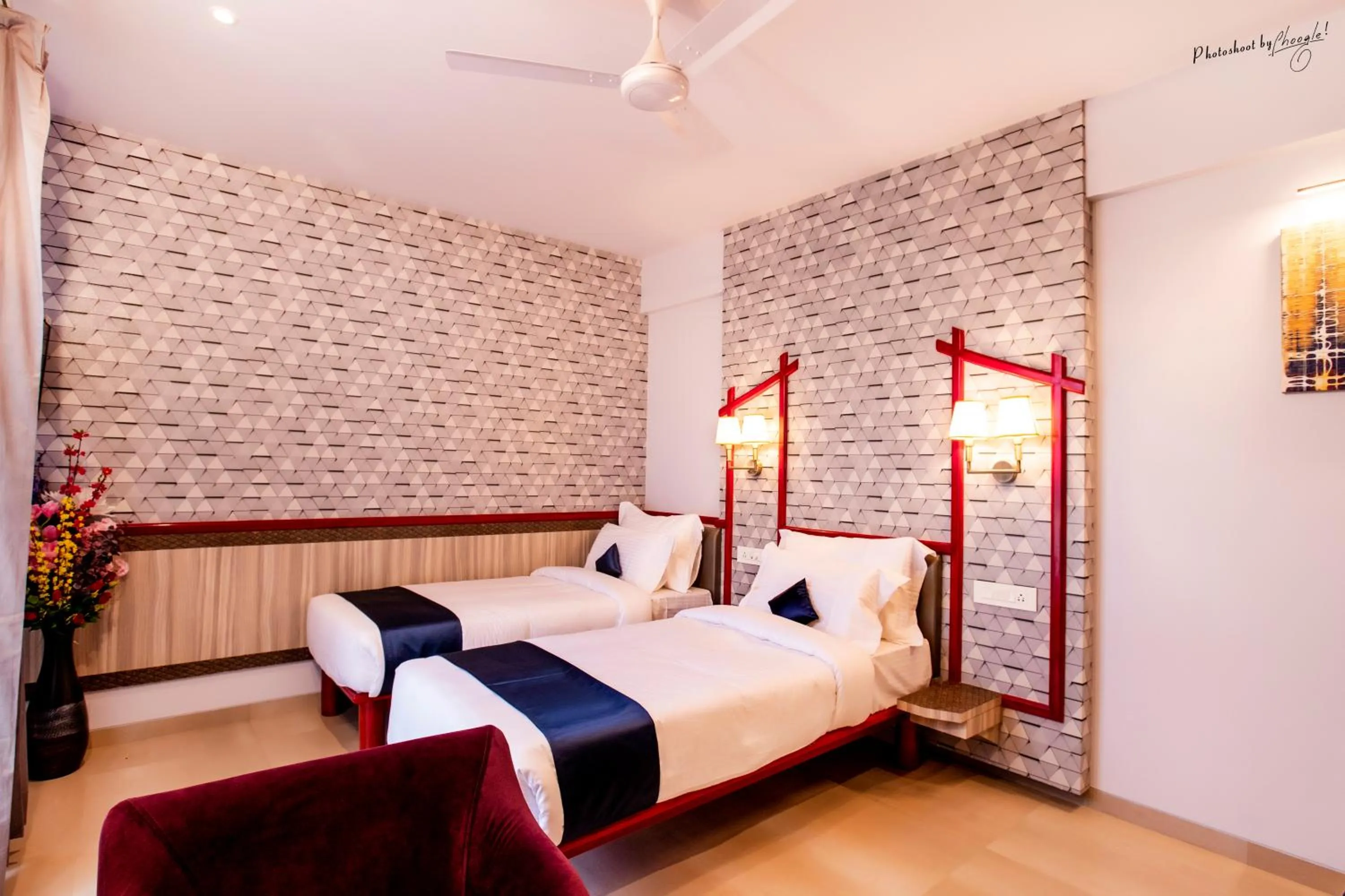 Photo of the whole room, Bed in Hotel Prabha Palace