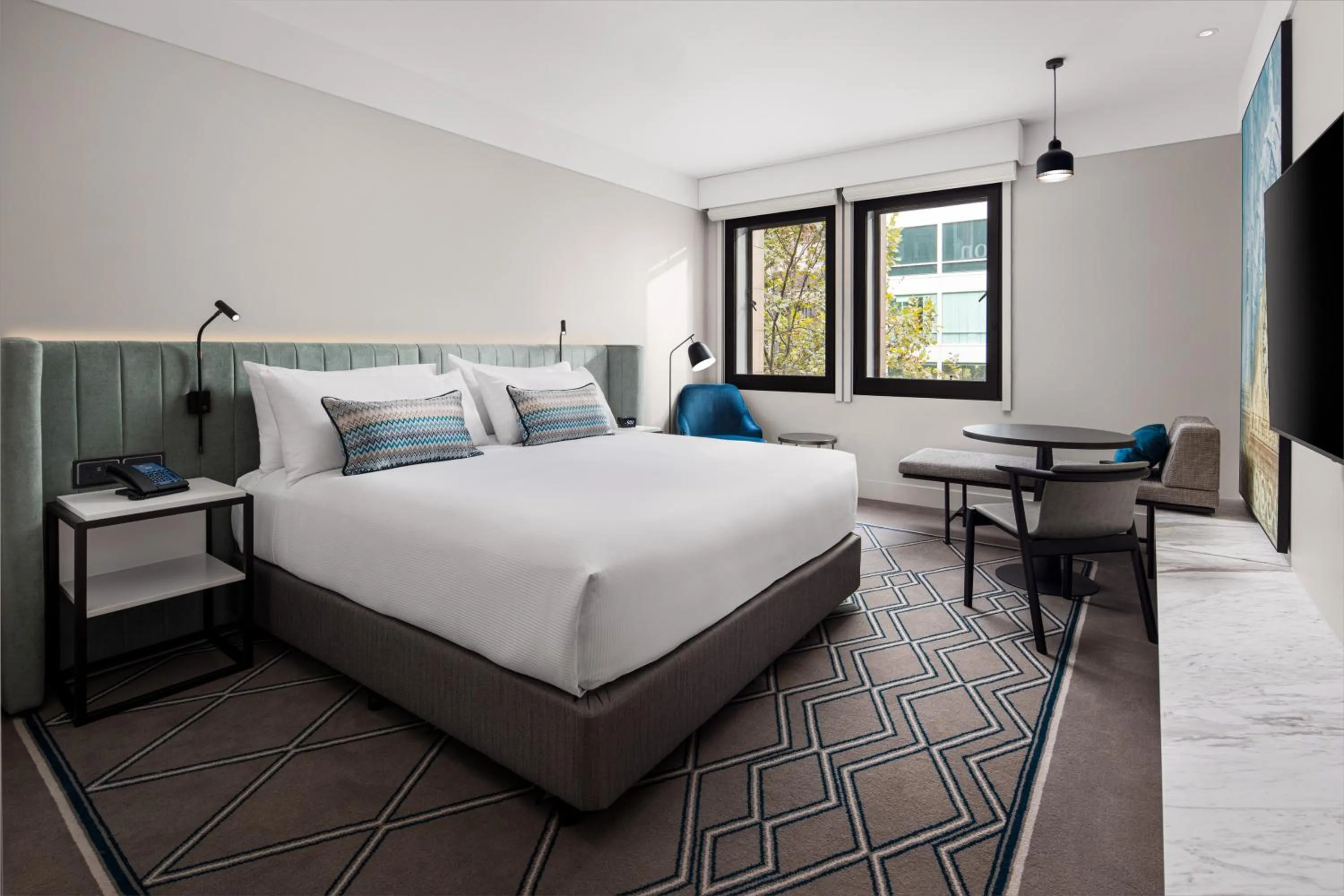 Bed in Hilton Melbourne Little Queen Street