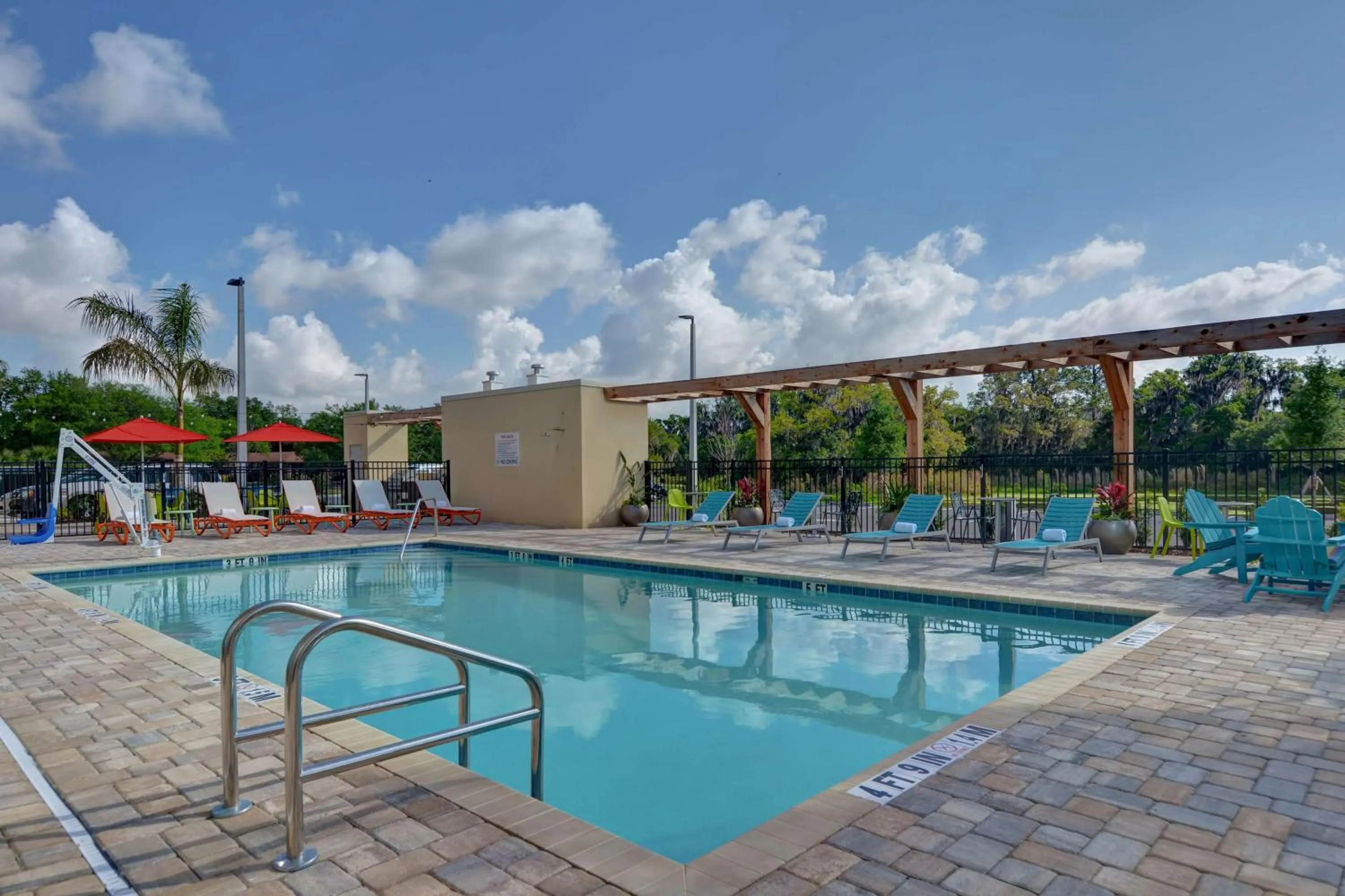 Pool view in Home2 Suites by Hilton, Sarasota I-75 Bee Ridge, Fl