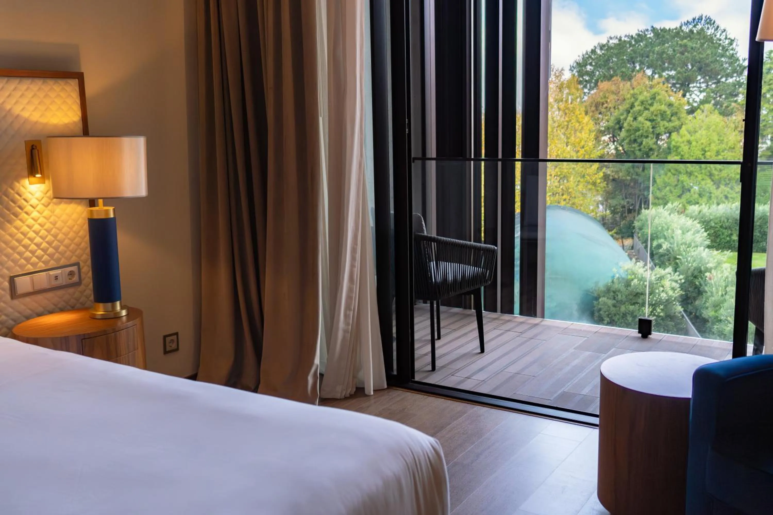 View (from property/room), Bed in Boeira Garden Hotel Porto Gaia, Curio Collection by Hilton