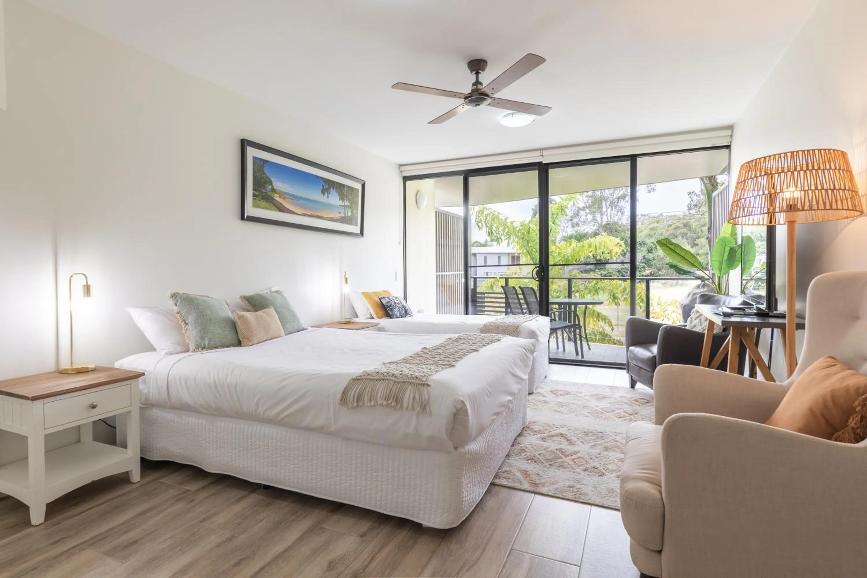 Bed in Agnes Water Beach Club