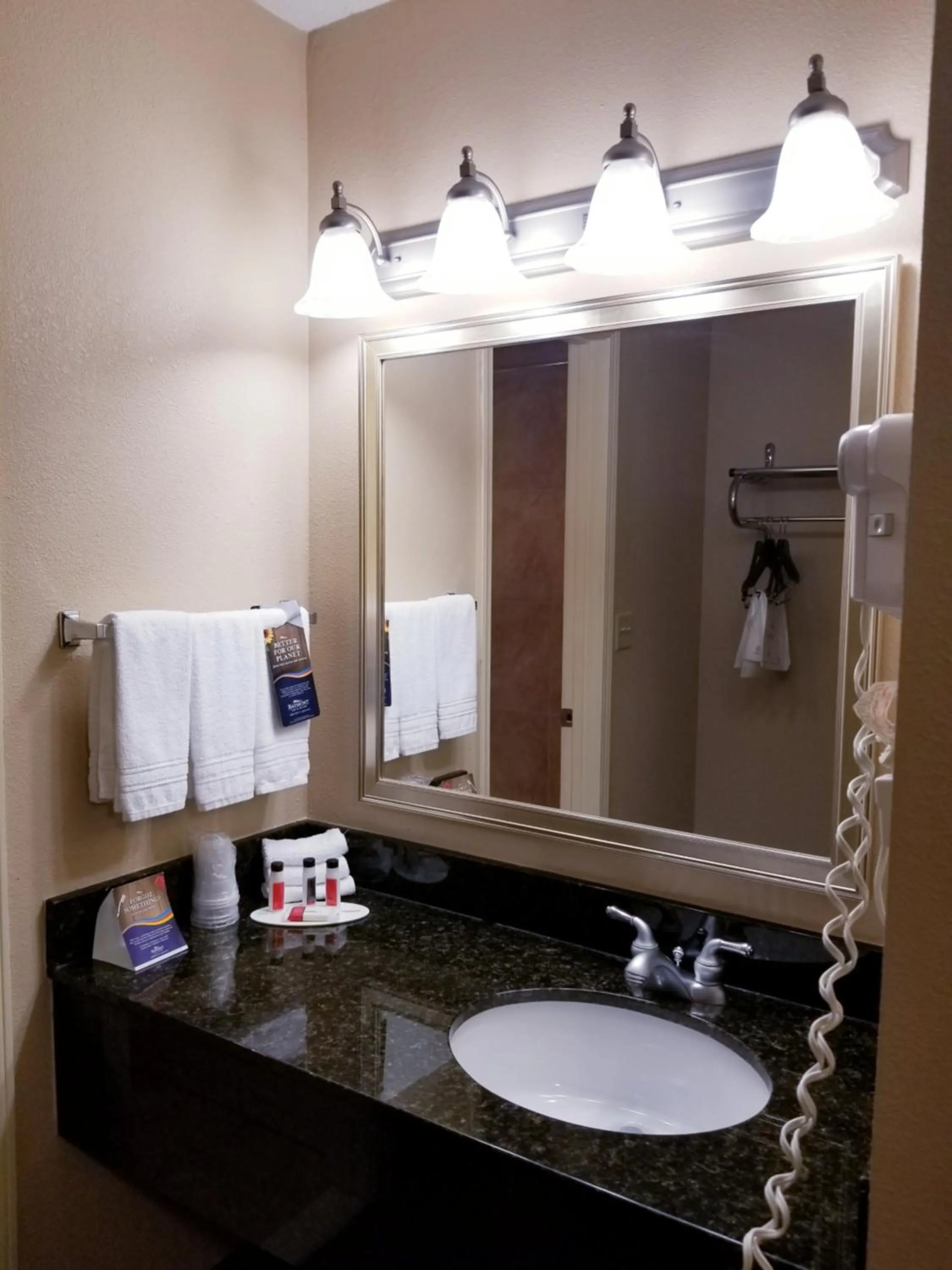 Bathroom in Baymont by Wyndham Indianapolis West