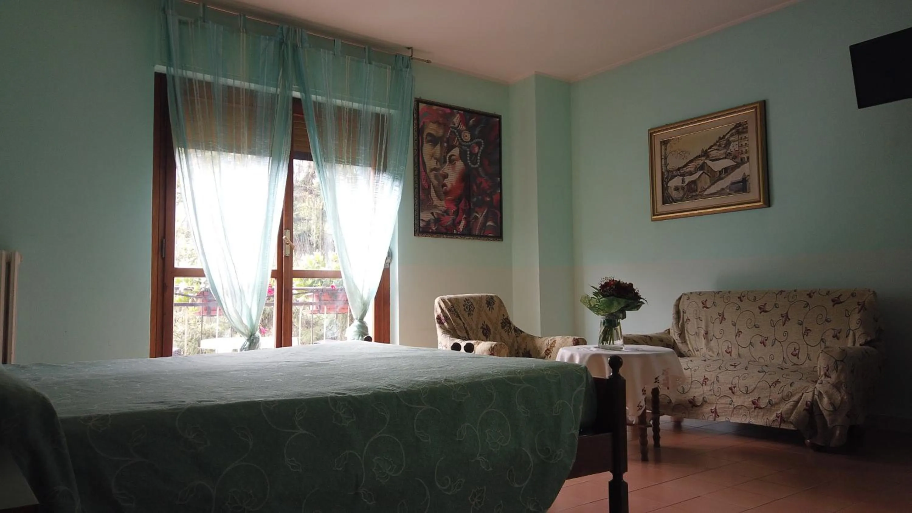 Bed in Hotel Cristina