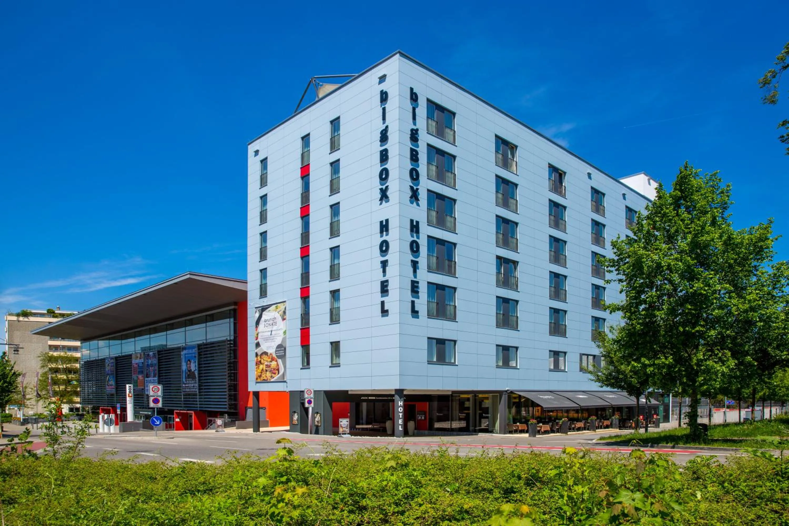 Property building in bigBOX ALLGAEU Hotel