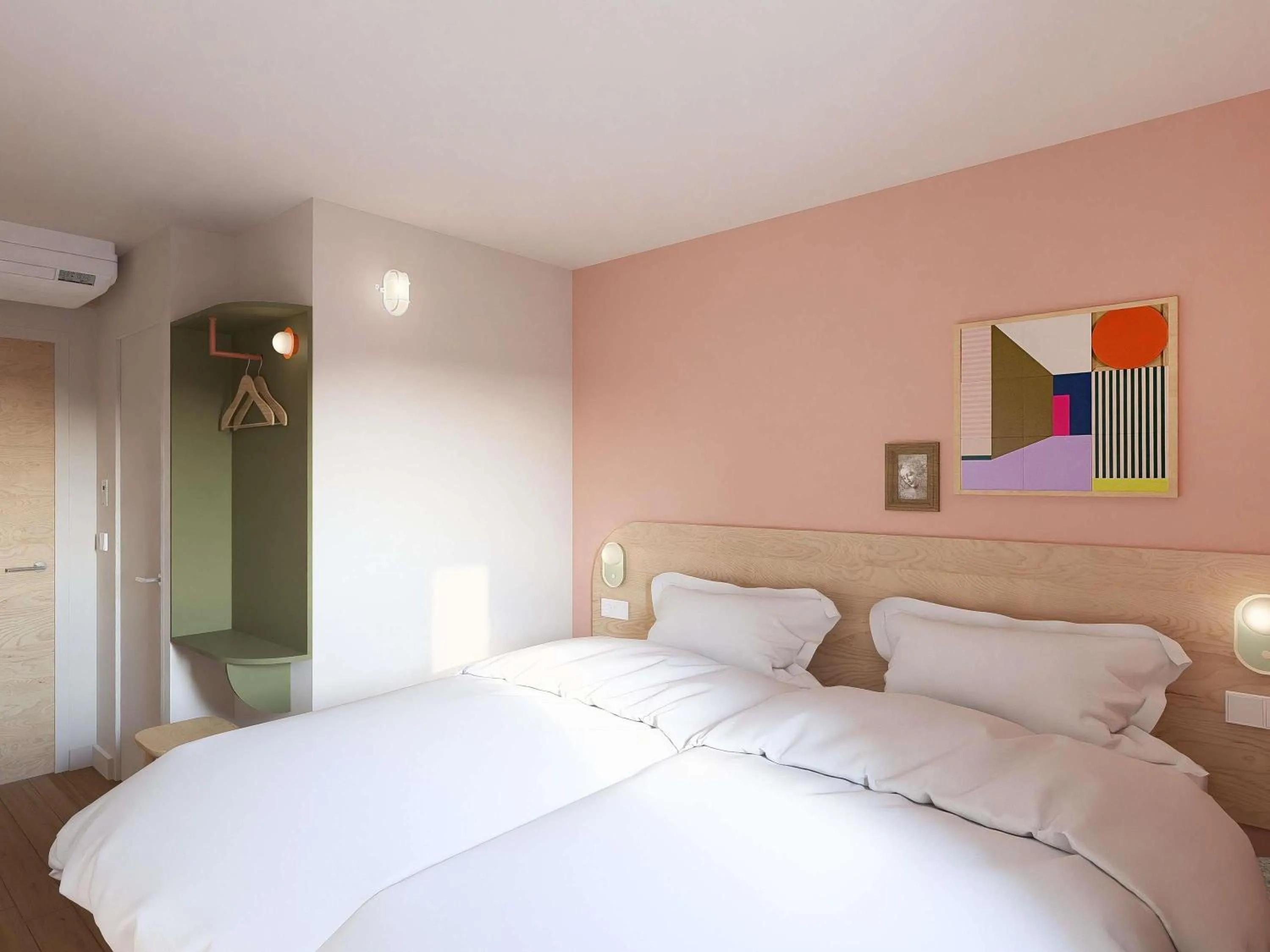 Property building, Bed in greet Hôtel Prévessin Genève Aéroport