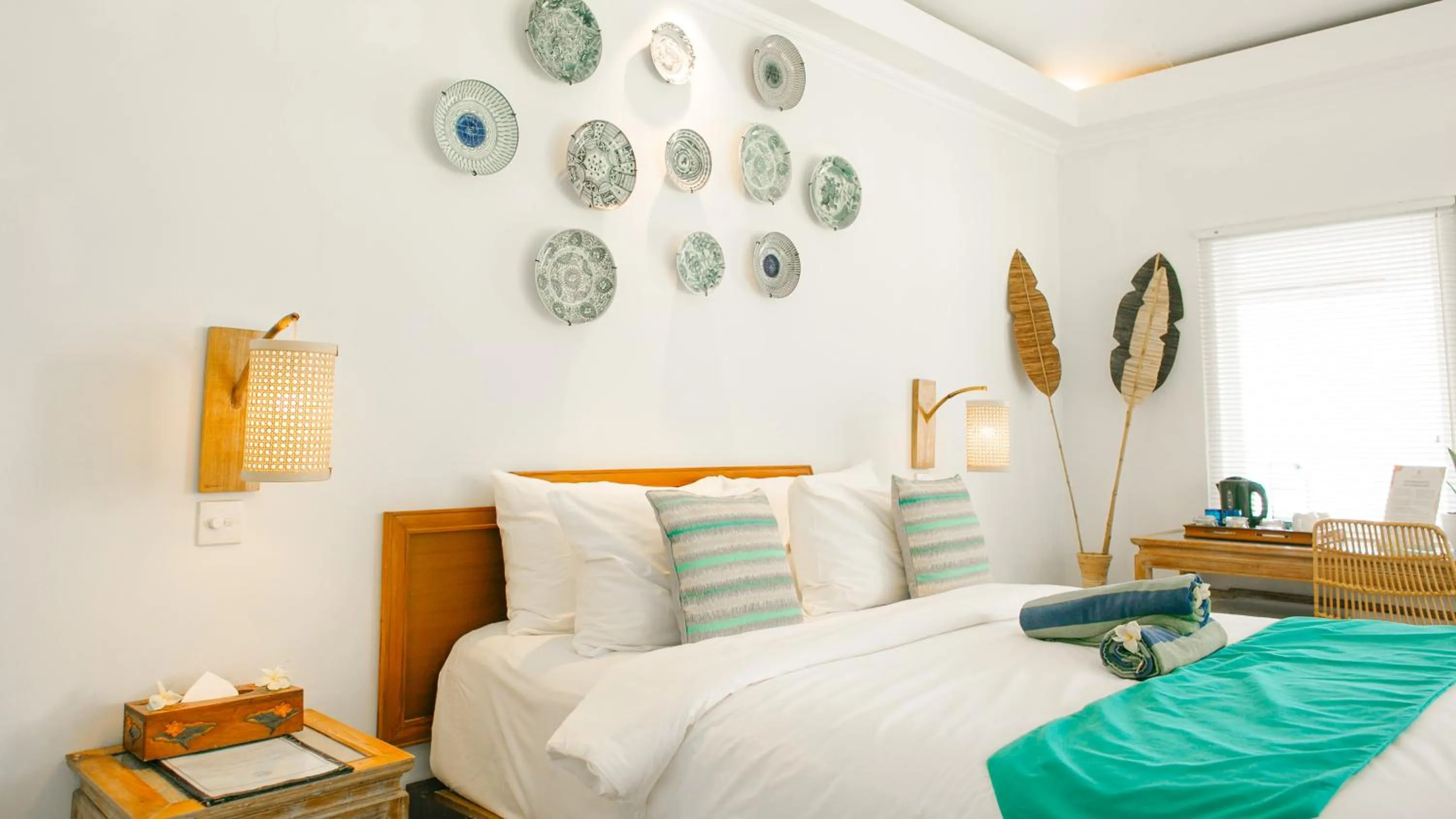 Bed in Lotus Bungalows