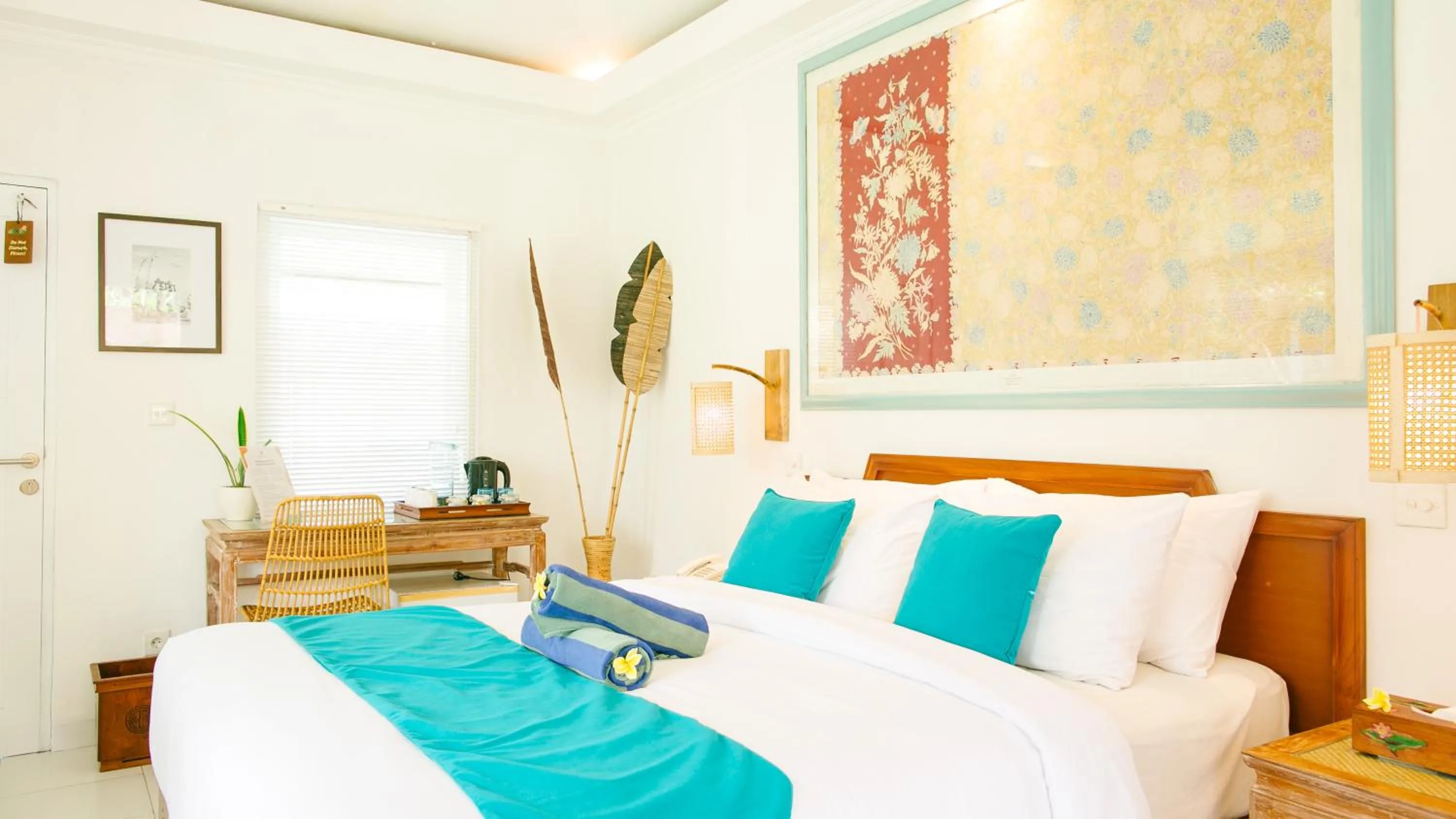 Bed in Lotus Bungalows