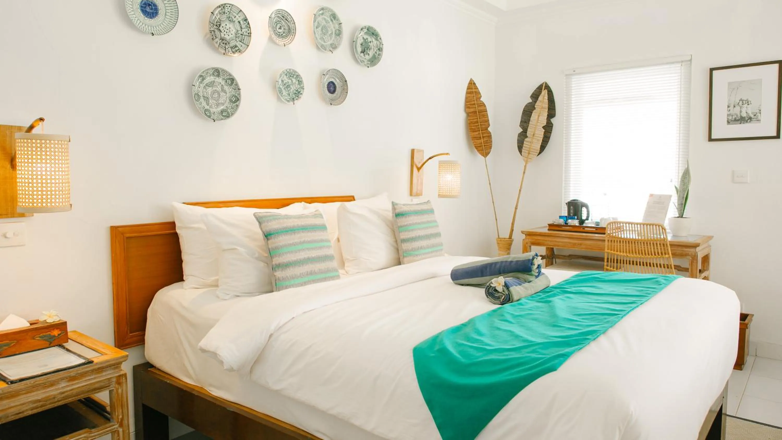 Bed in Lotus Bungalows