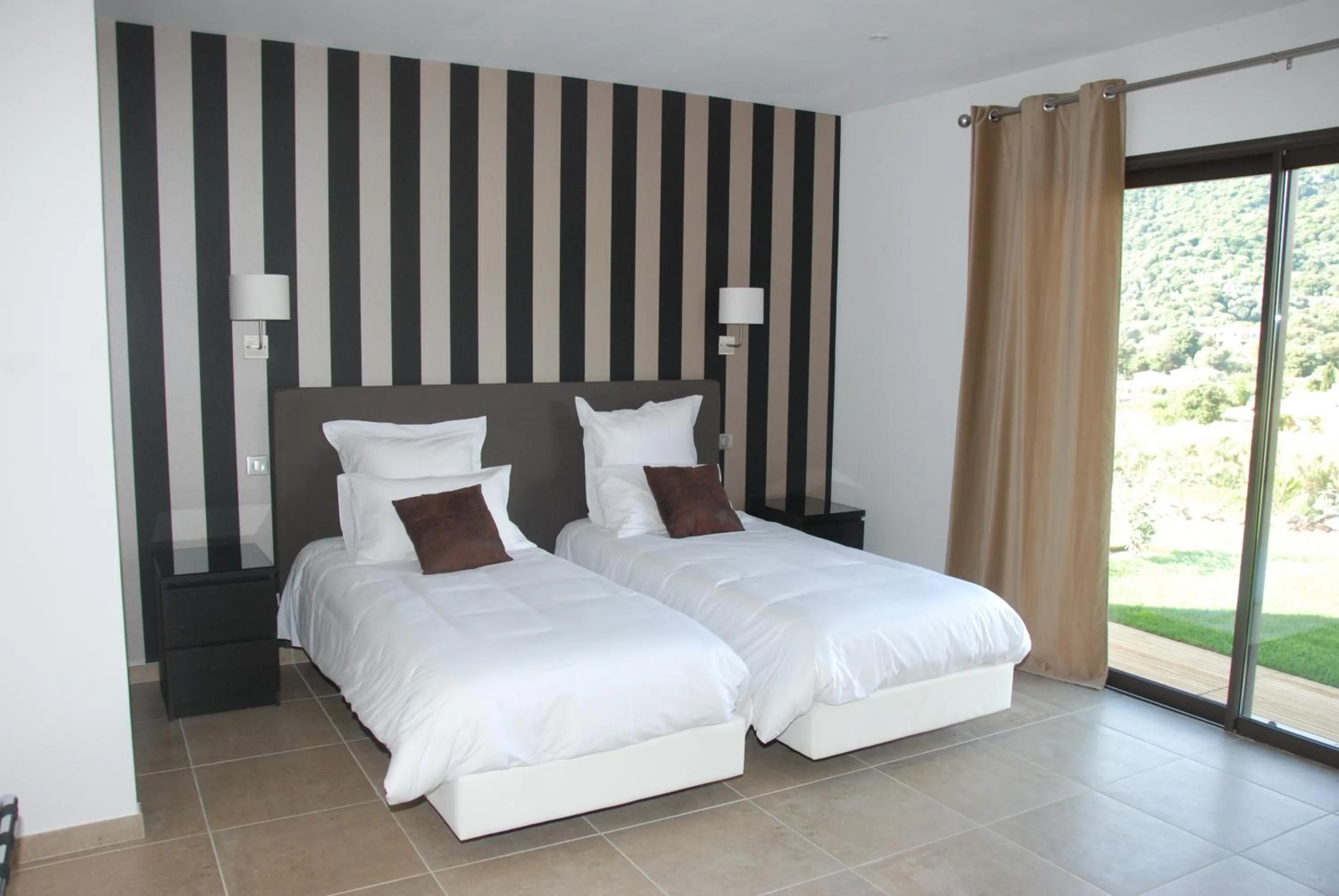 Bedroom, Bed in Hotel & Restaurant Les Bergeries d'Alata