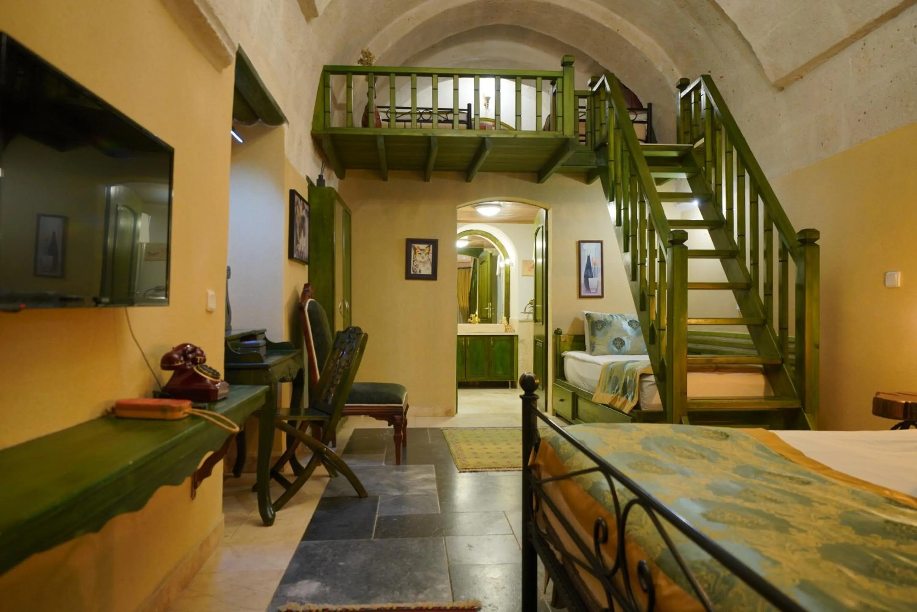 Bed in Mira Cappadocia Hotel