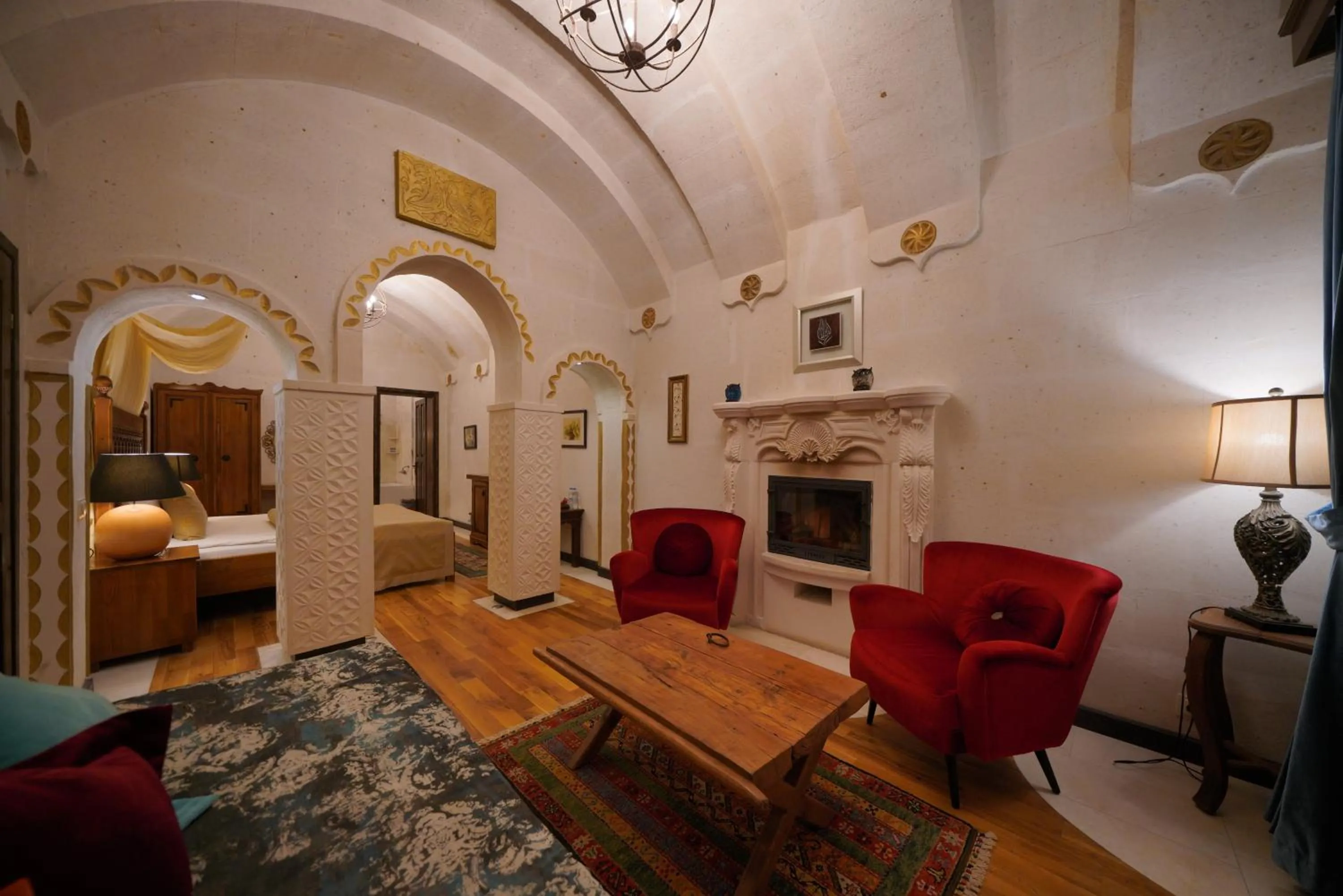 Bed in Mira Cappadocia Hotel