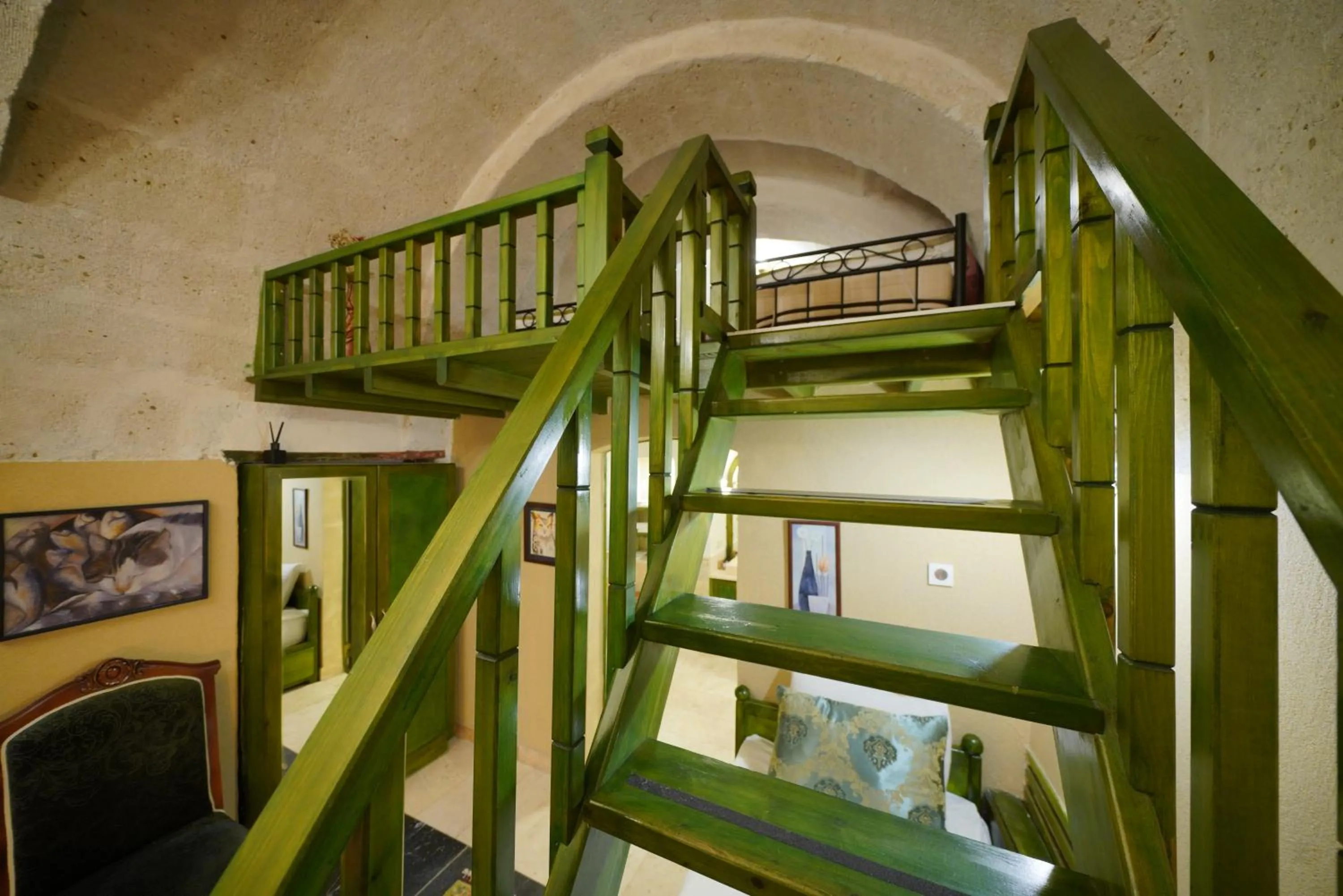 Bed in Mira Cappadocia Hotel