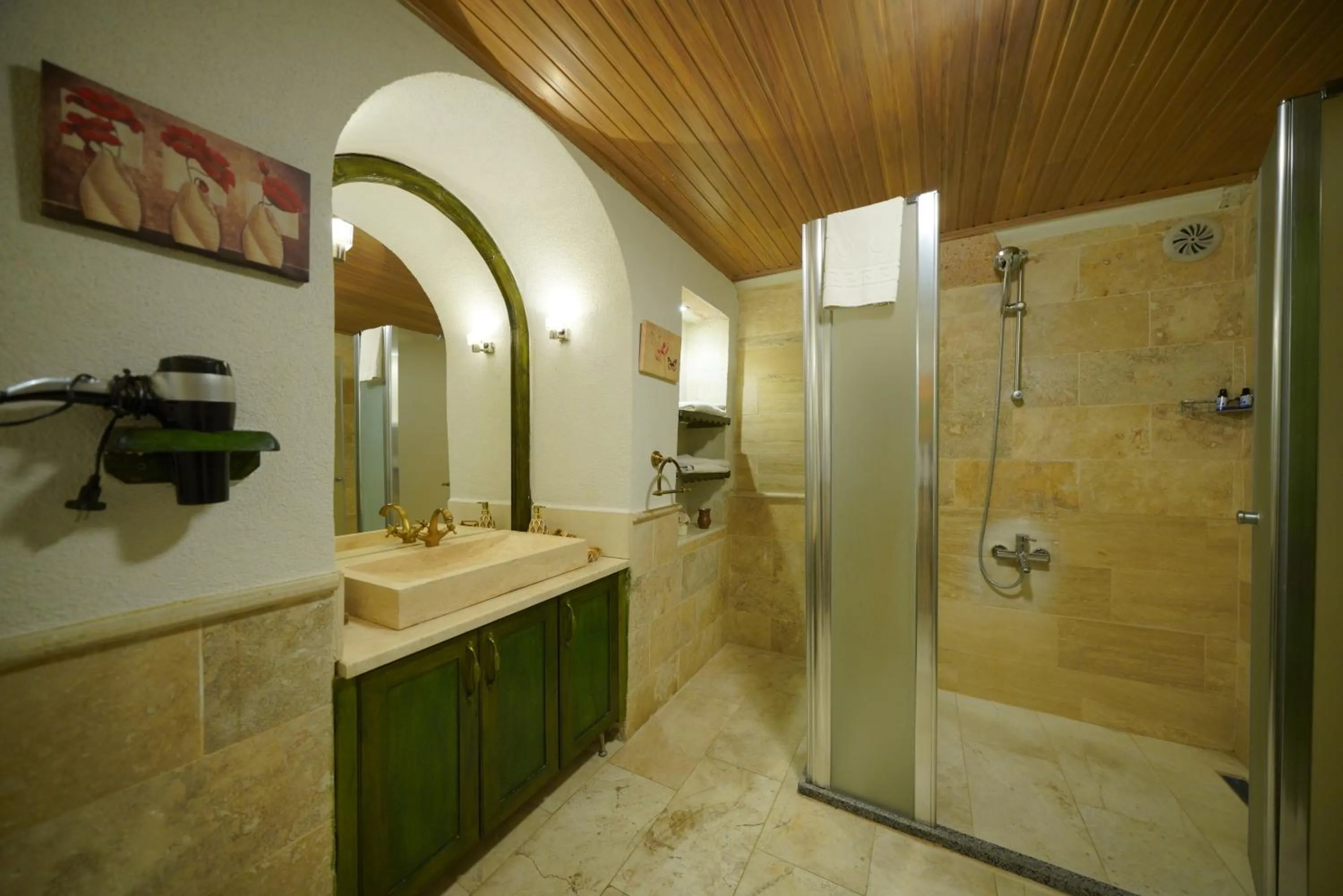 Shower in Mira Cappadocia Hotel