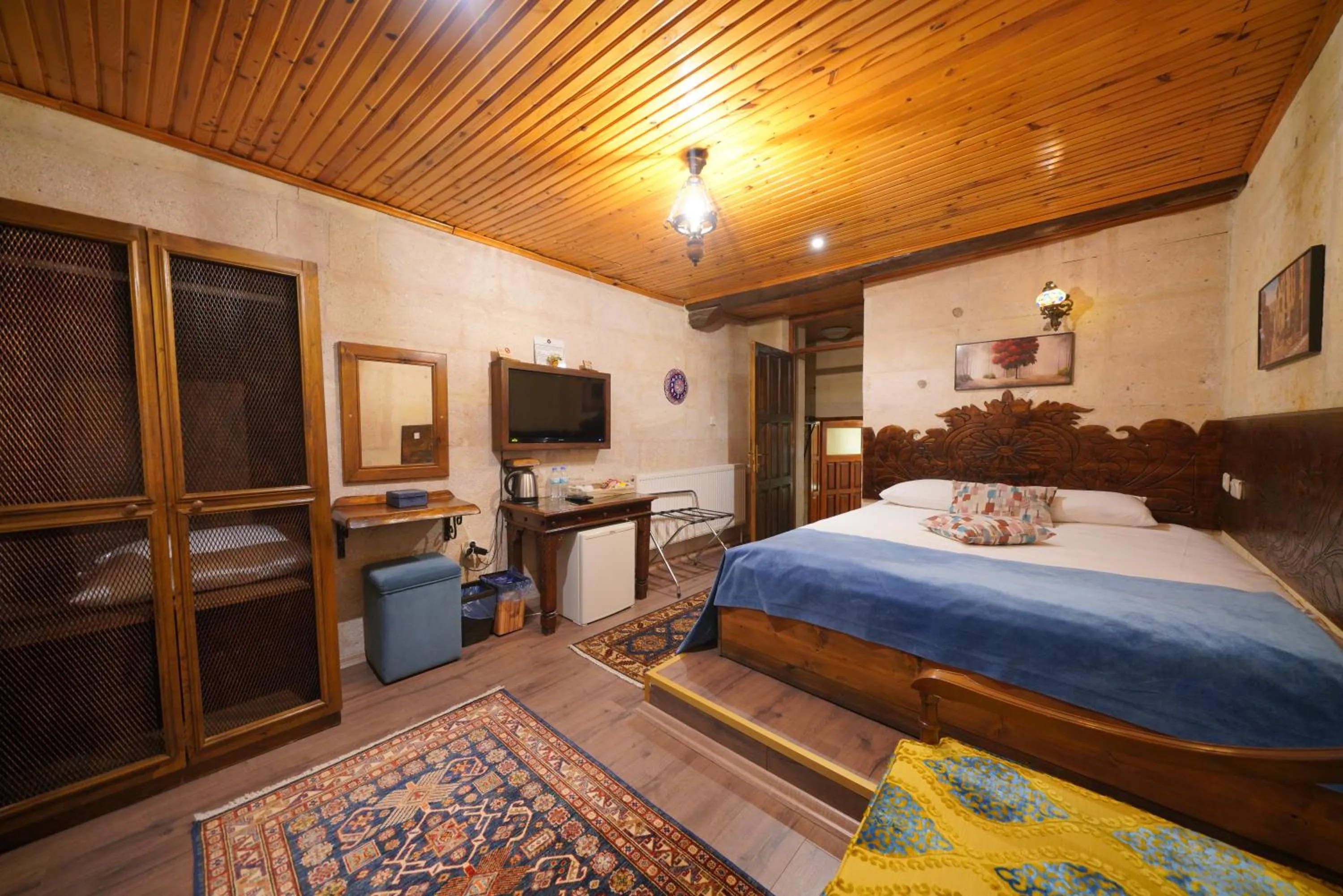 Bed in Mira Cappadocia Hotel