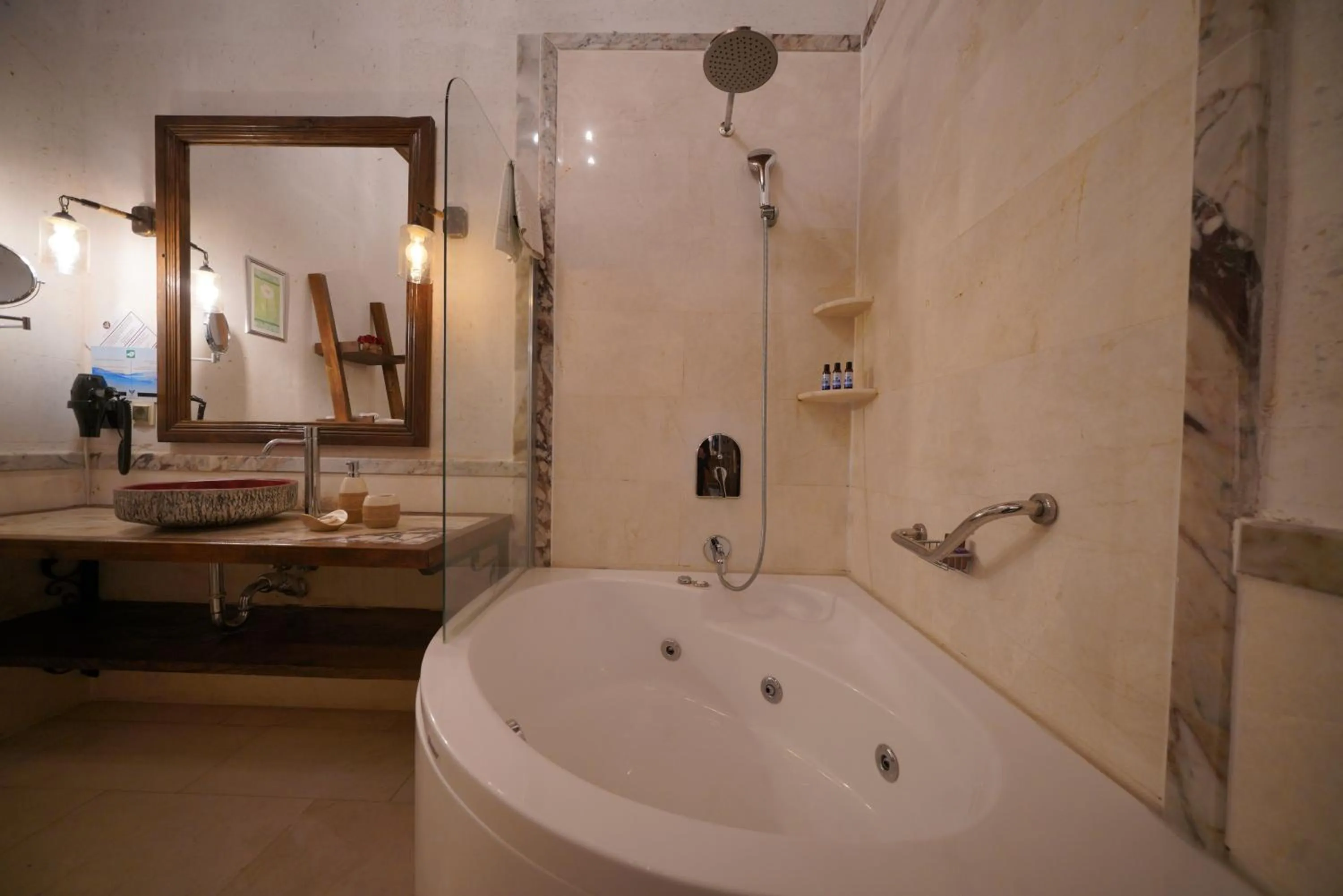 Shower in Mira Cappadocia Hotel