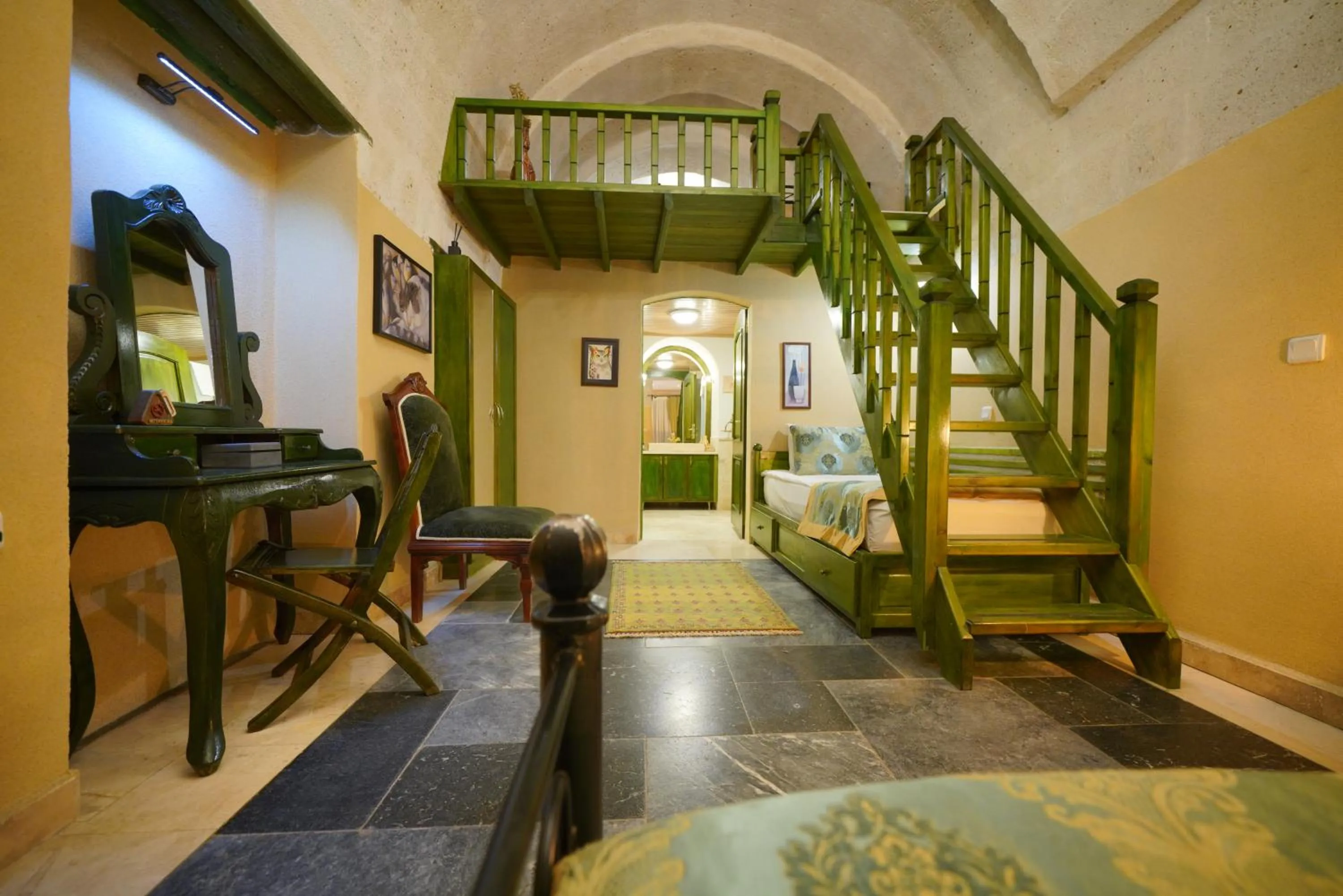 Bed in Mira Cappadocia Hotel