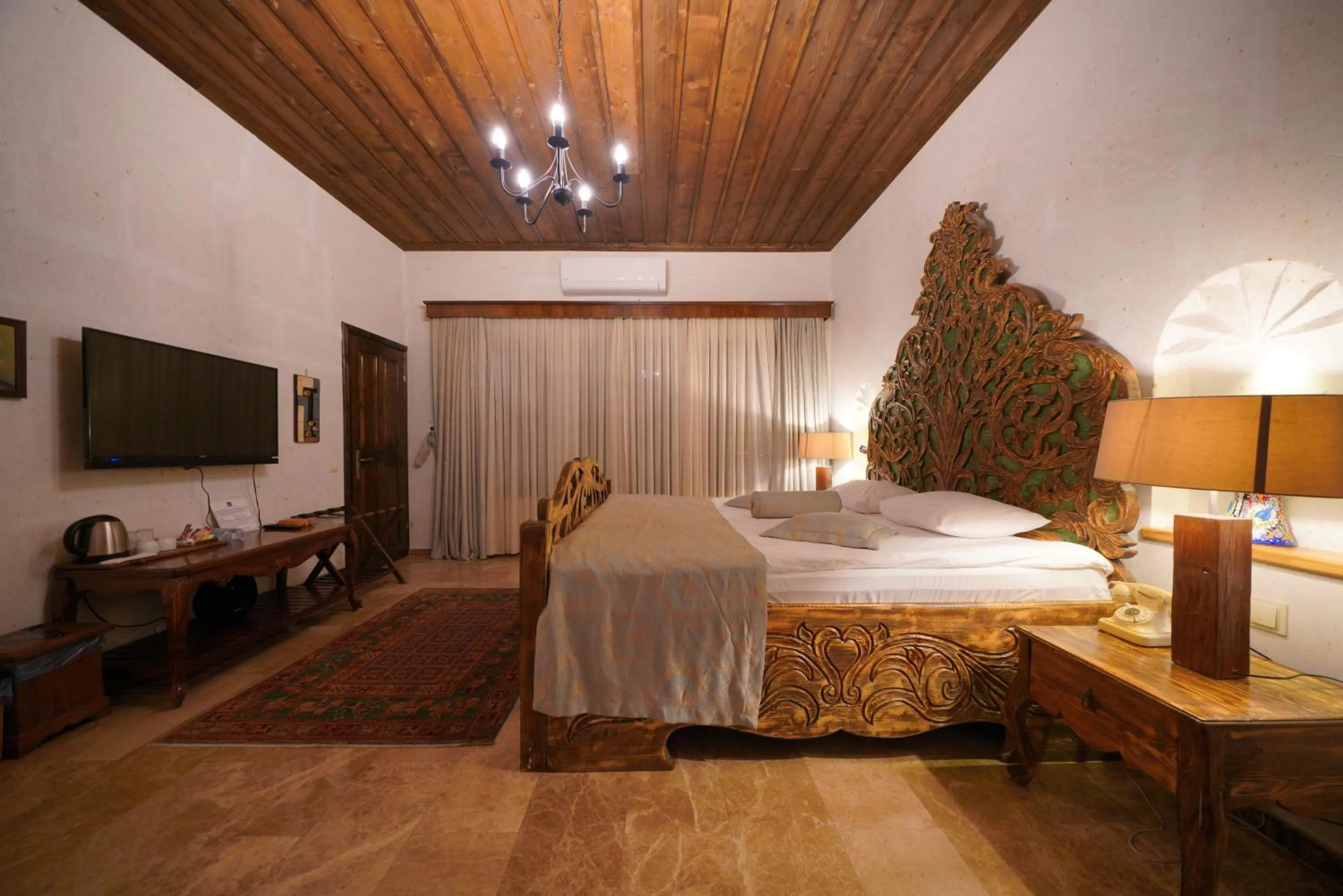 Bed in Mira Cappadocia Hotel