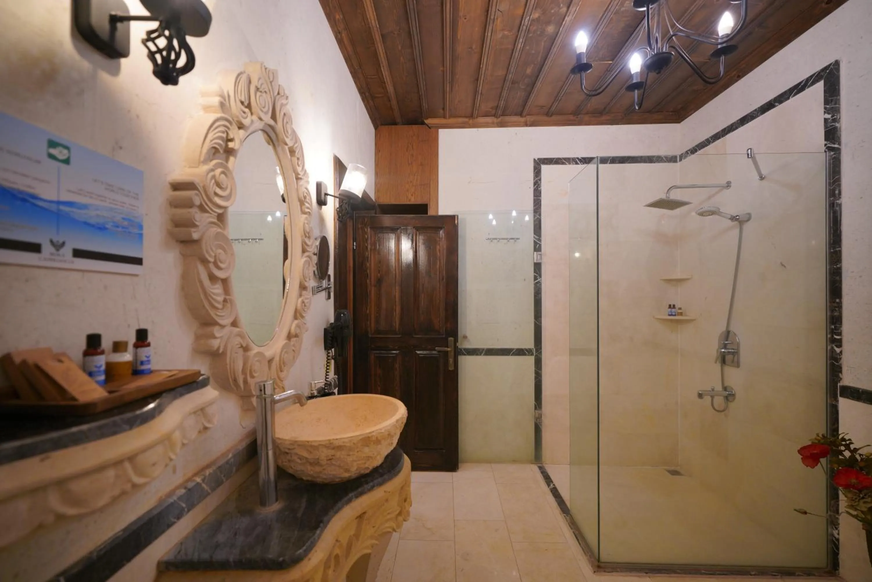 Shower in Mira Cappadocia Hotel
