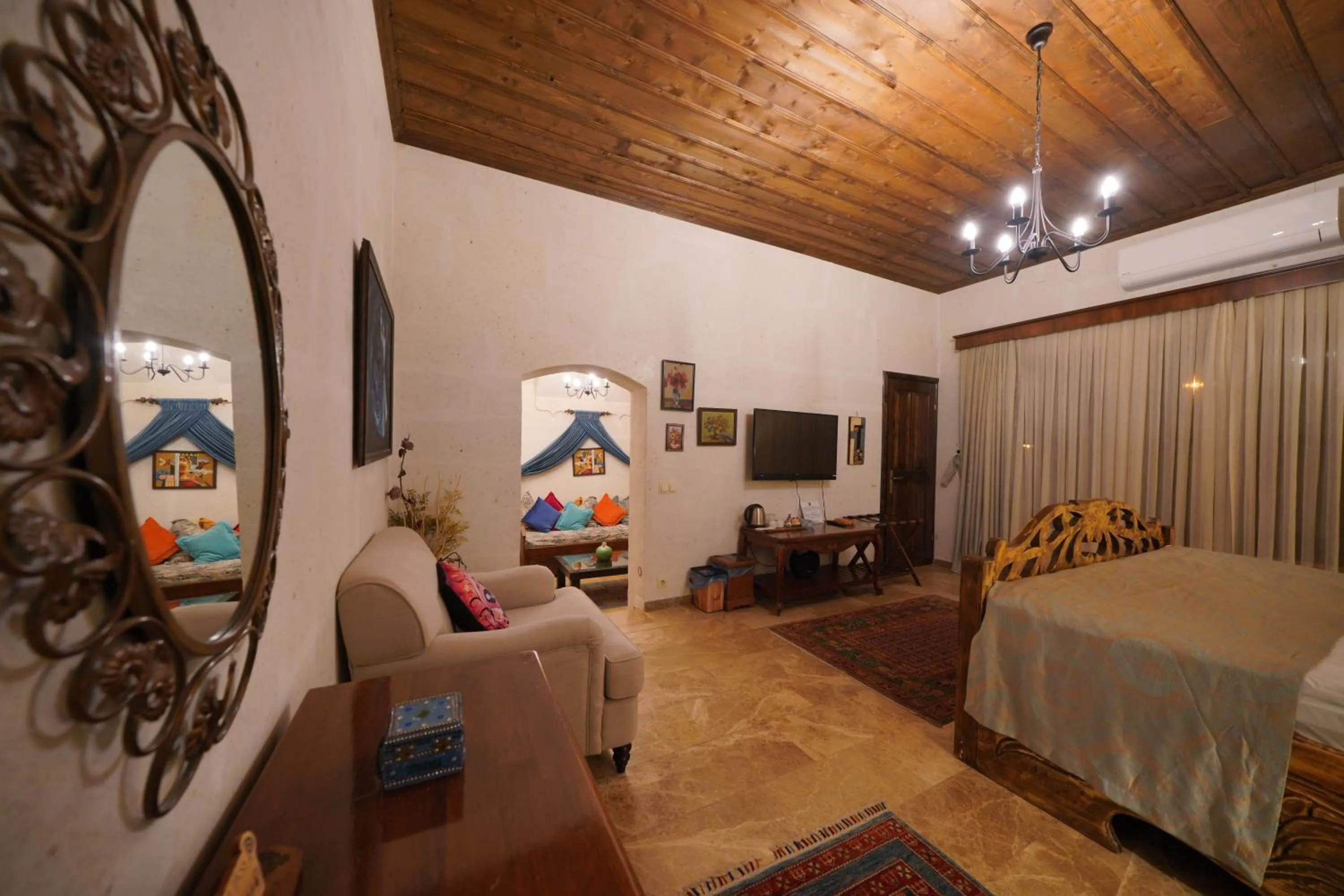 Bed in Mira Cappadocia Hotel