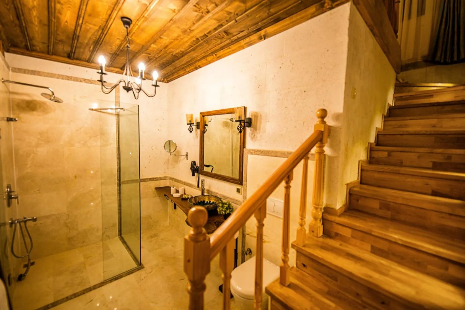 Shower in Mira Cappadocia Hotel