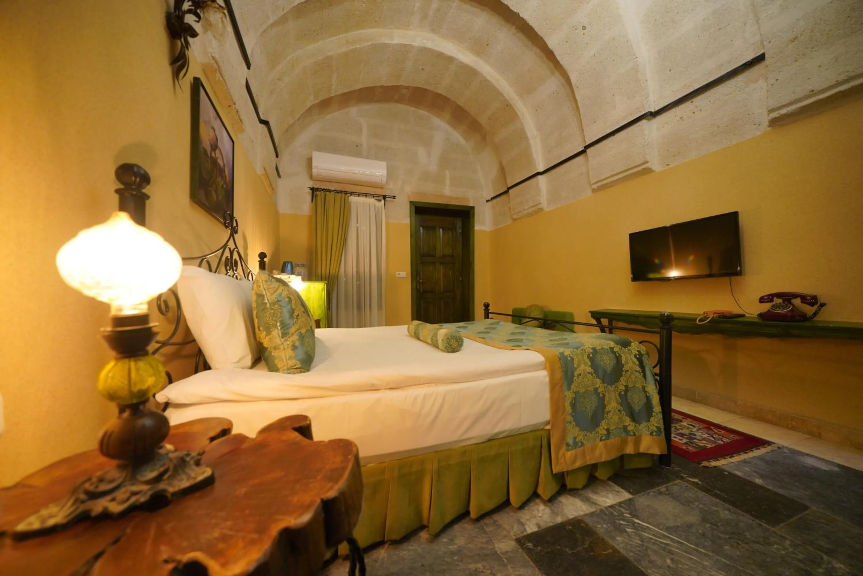 Bed in Mira Cappadocia Hotel