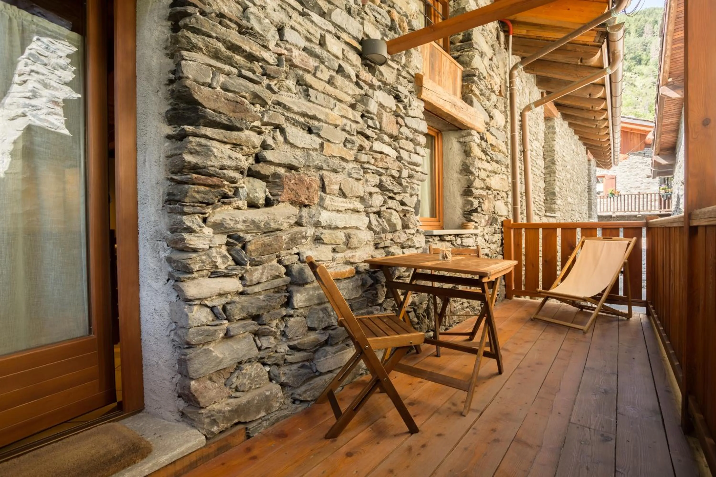 Balcony/Terrace in Le Petit Coeur Residence De Montagne