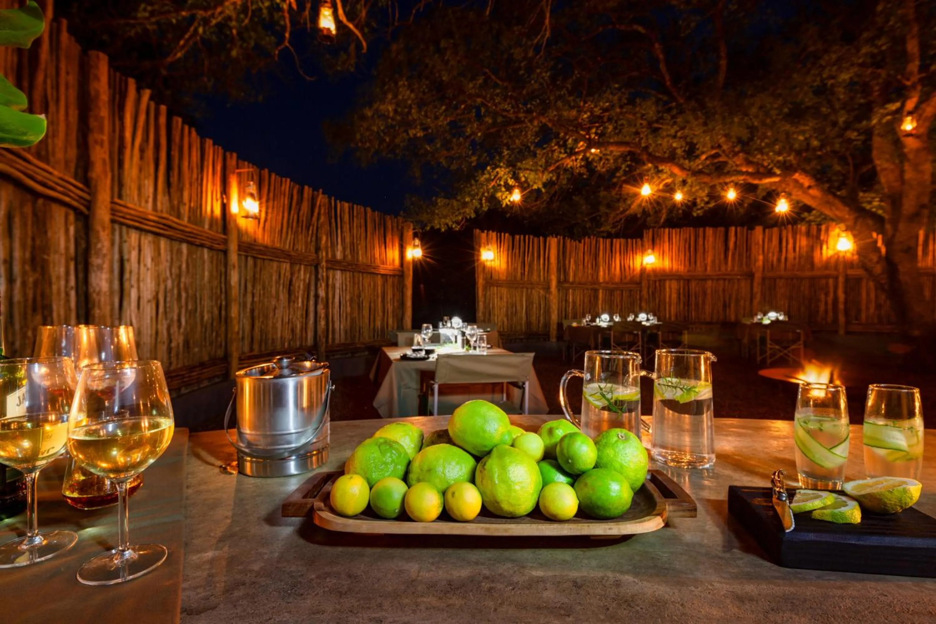 Dining area in Sungulwane Private Game Lodge