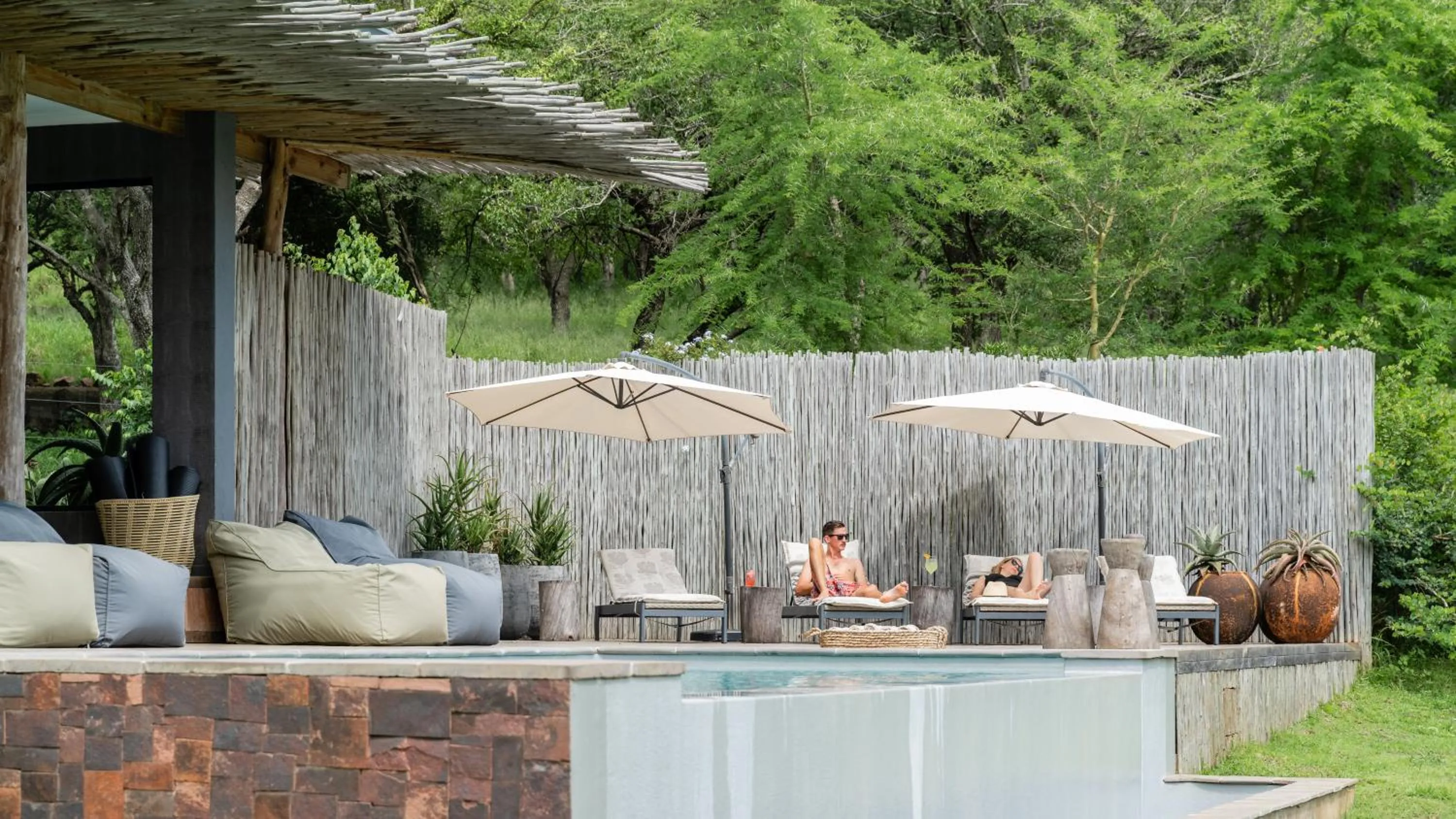 Pool view in Sungulwane Private Game Lodge