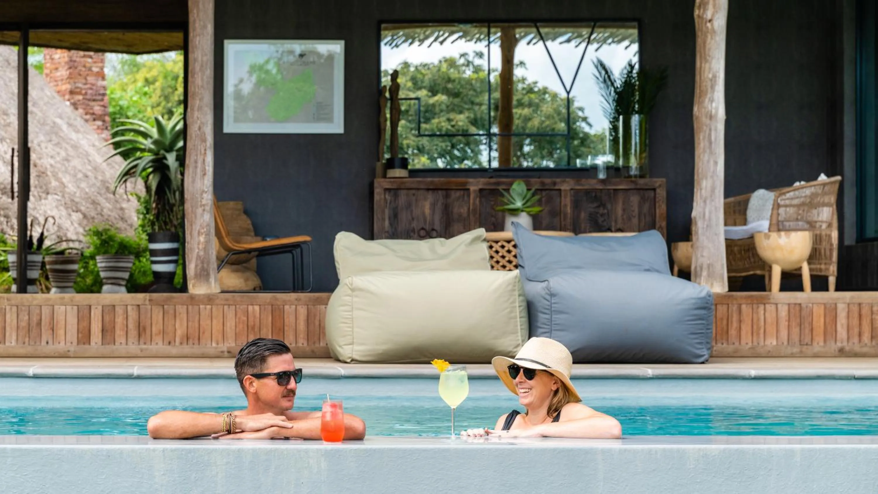 Pool view in Sungulwane Private Game Lodge