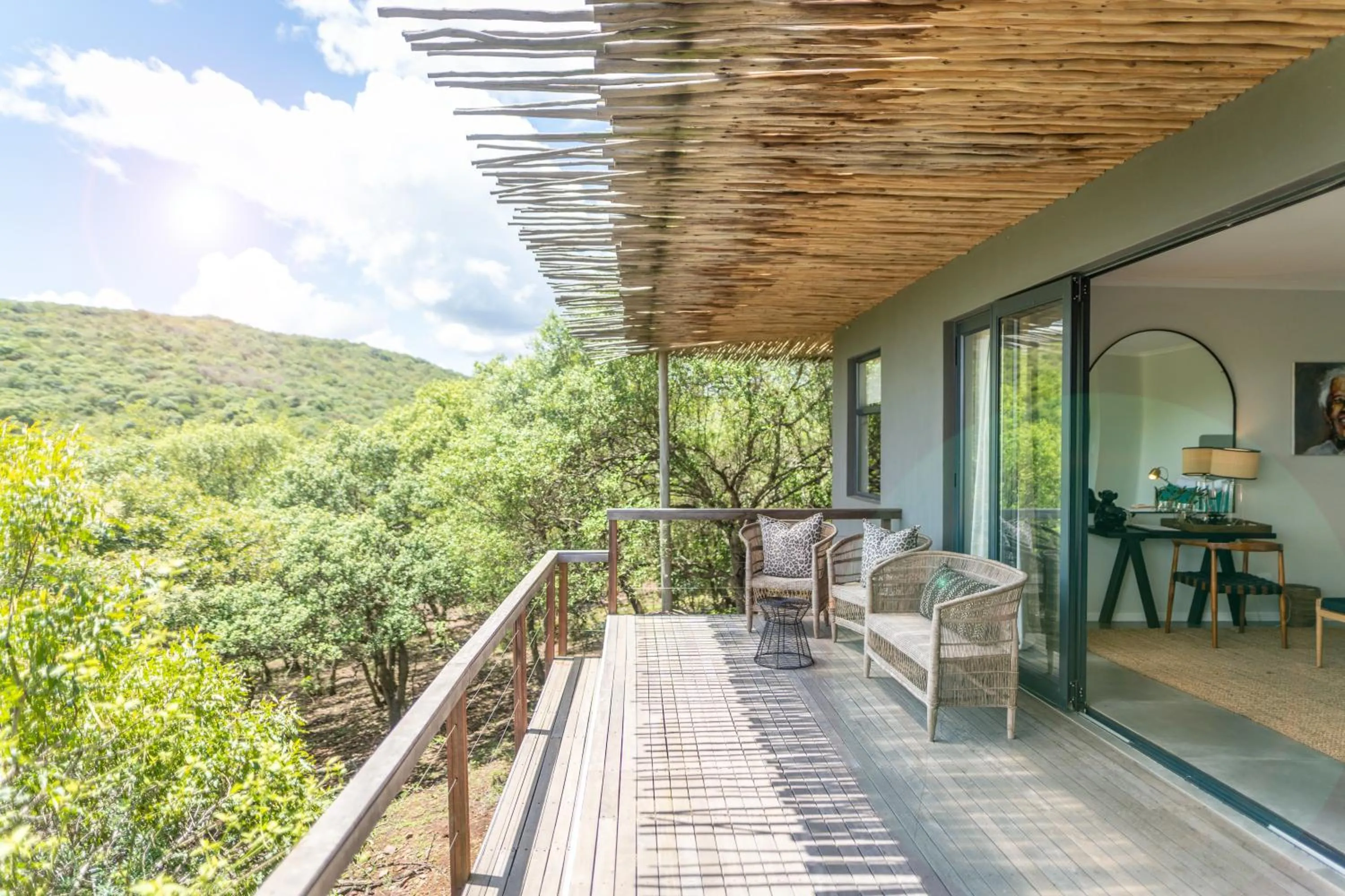 Balcony/Terrace in Sungulwane Private Game Lodge