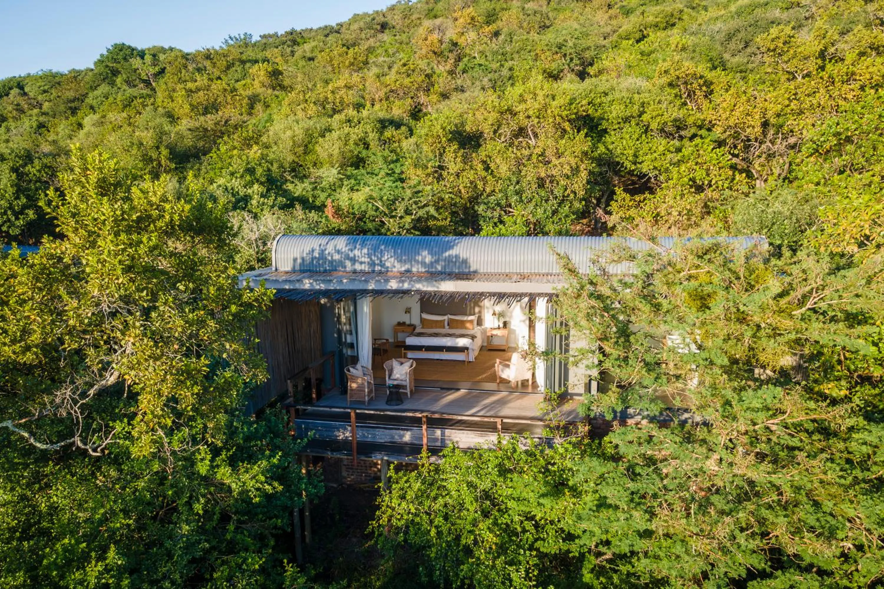 Bedroom in Sungulwane Private Game Lodge