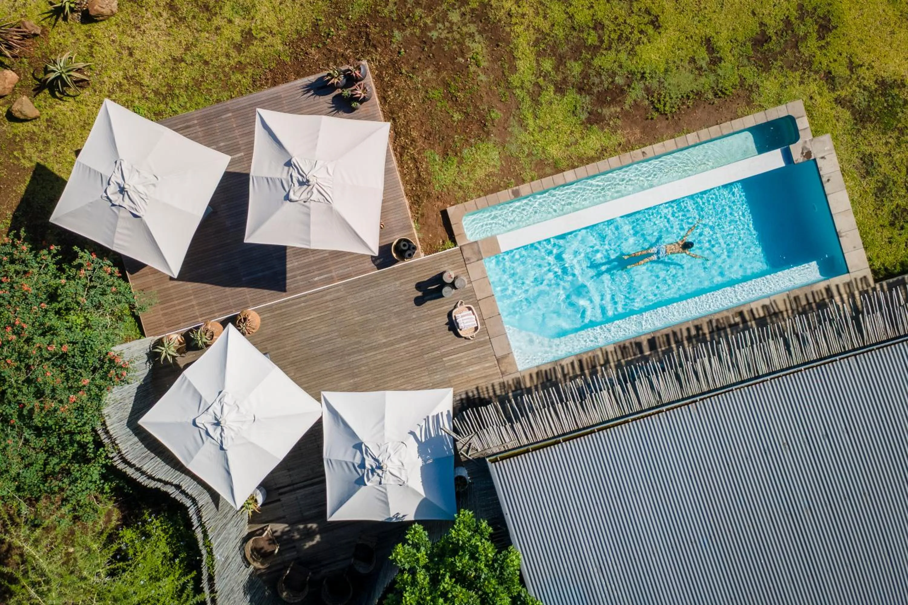Pool view in Sungulwane Private Game Lodge