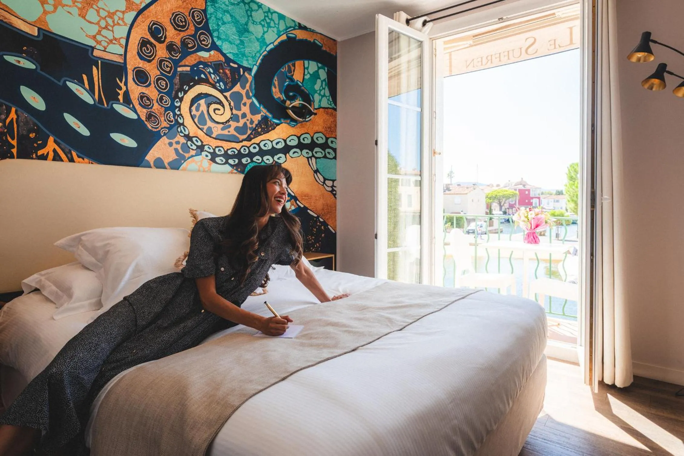 Bedroom, Bed in Le Suffren Hôtel