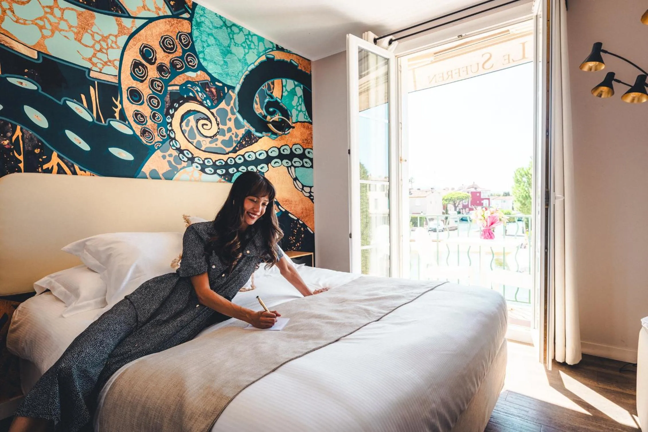 Bedroom, Bed in Le Suffren Hôtel